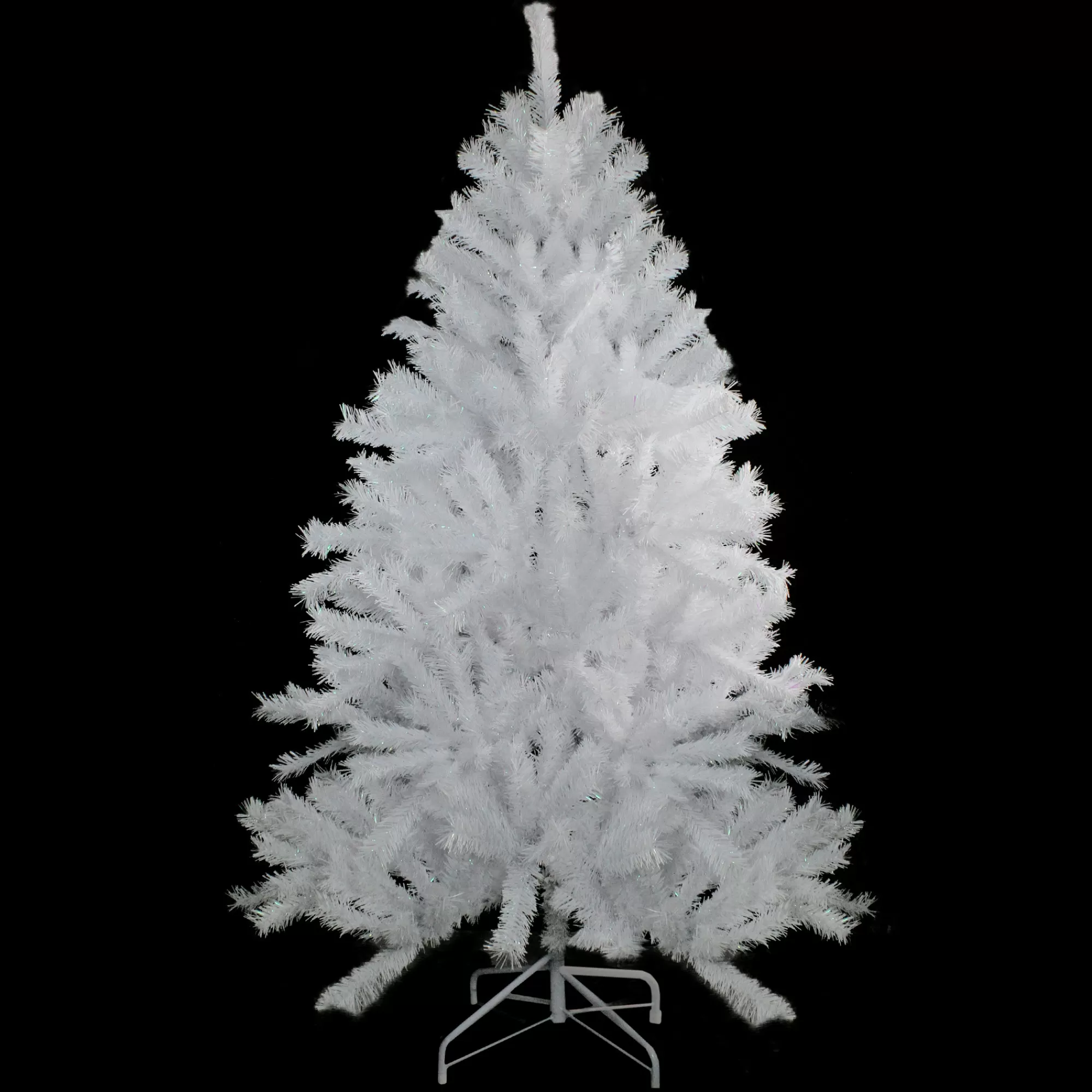 Northlight 6' Icy White Iridescent Spruce Artificial Christmas Tree - Unlit< Colorful