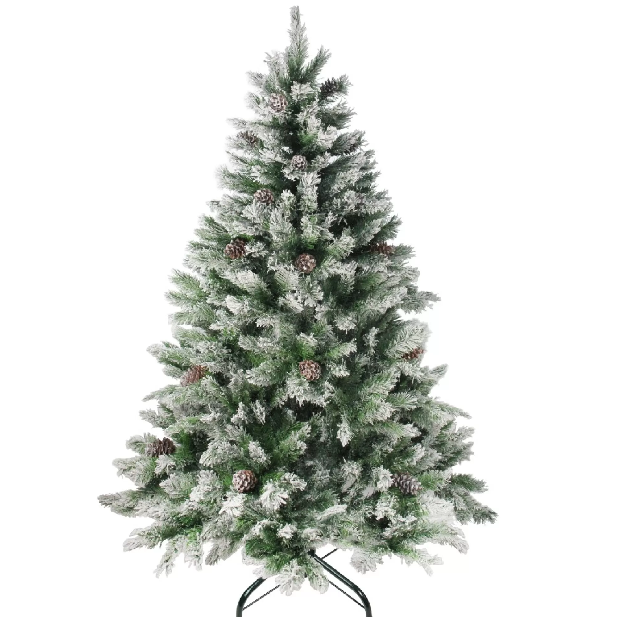 Northlight Unlit-6' Medium Flocked Angel Pine Artificial Christmas Tree - Unlit