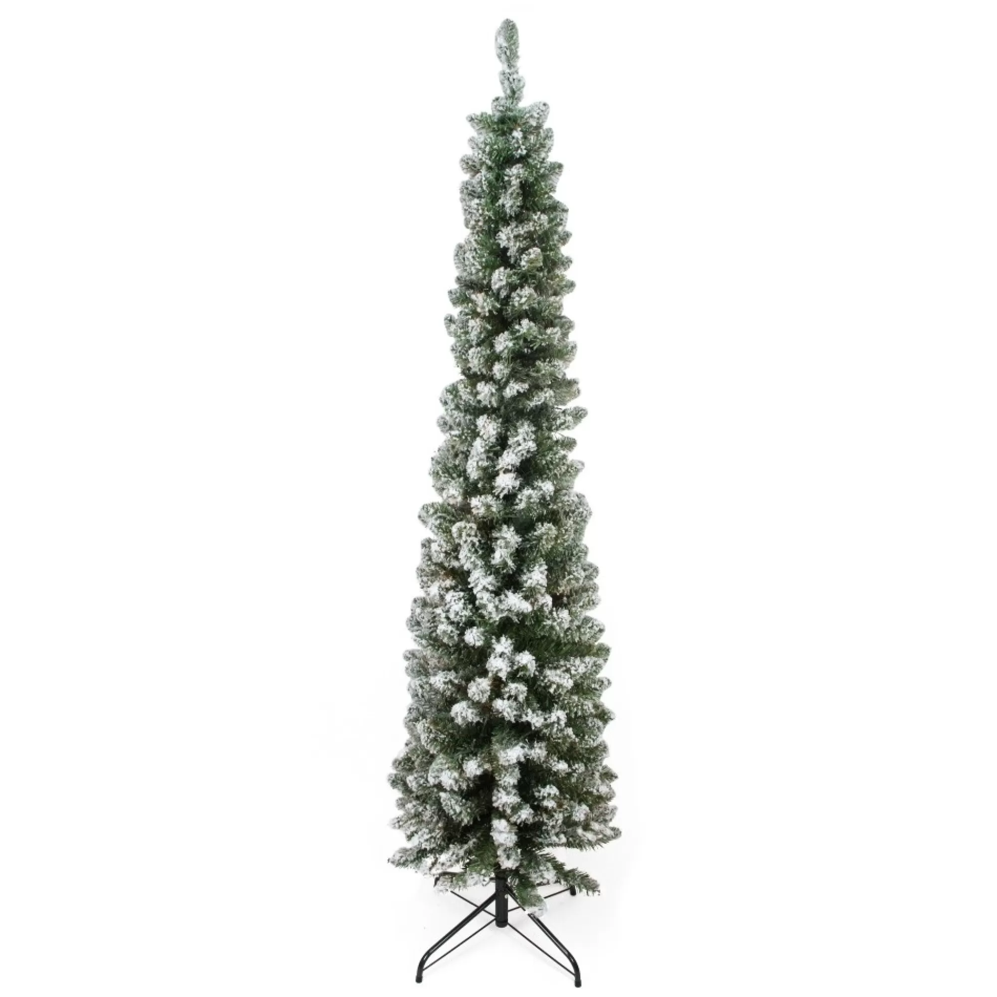 Northlight Unlit-6' Pencil Traditional Flocked Pine Artificial Christmas Tree, Unlit