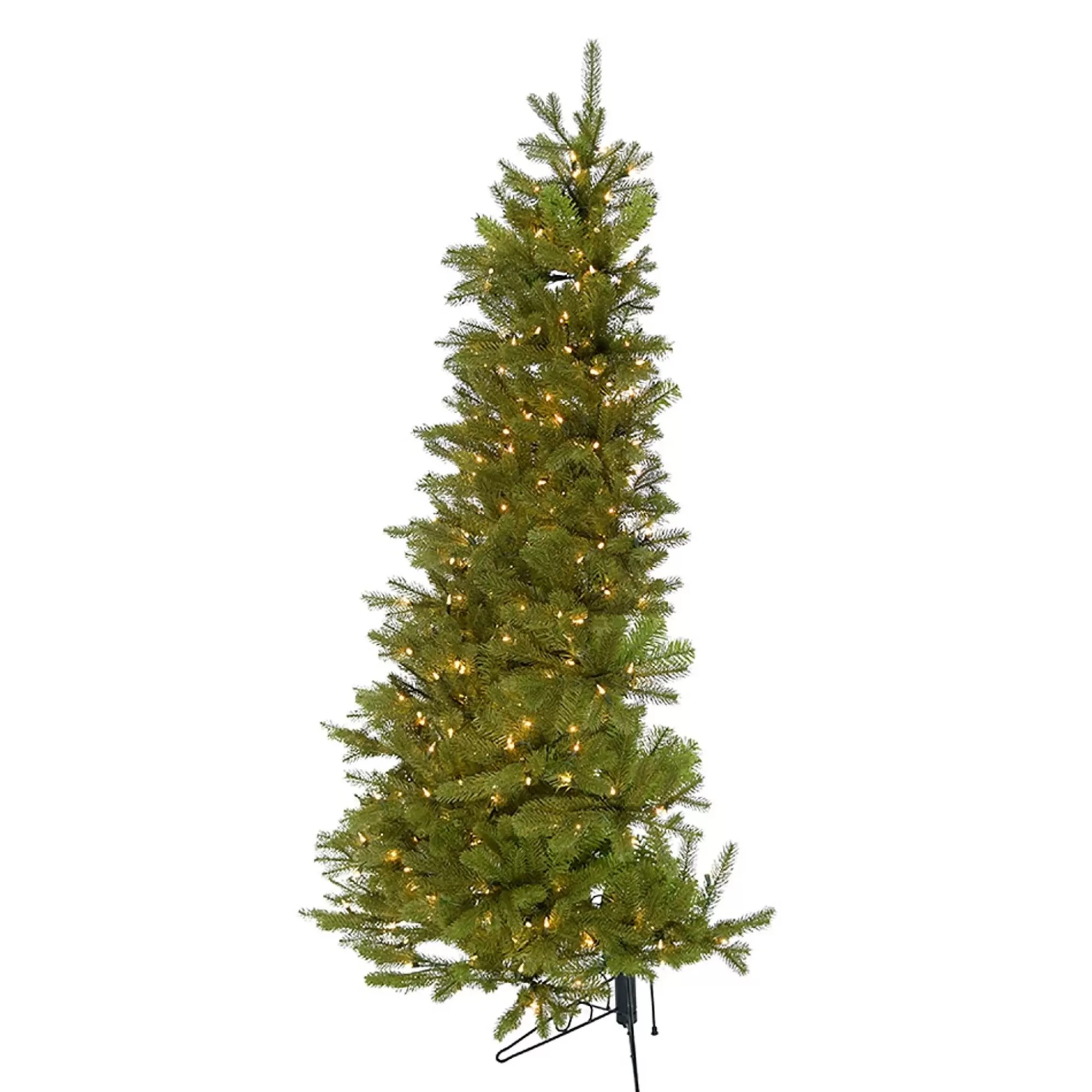 KSA 6' Pre-Lit Pe Artificial Christmas Half Tree, Clear Lights< Pre-Lit