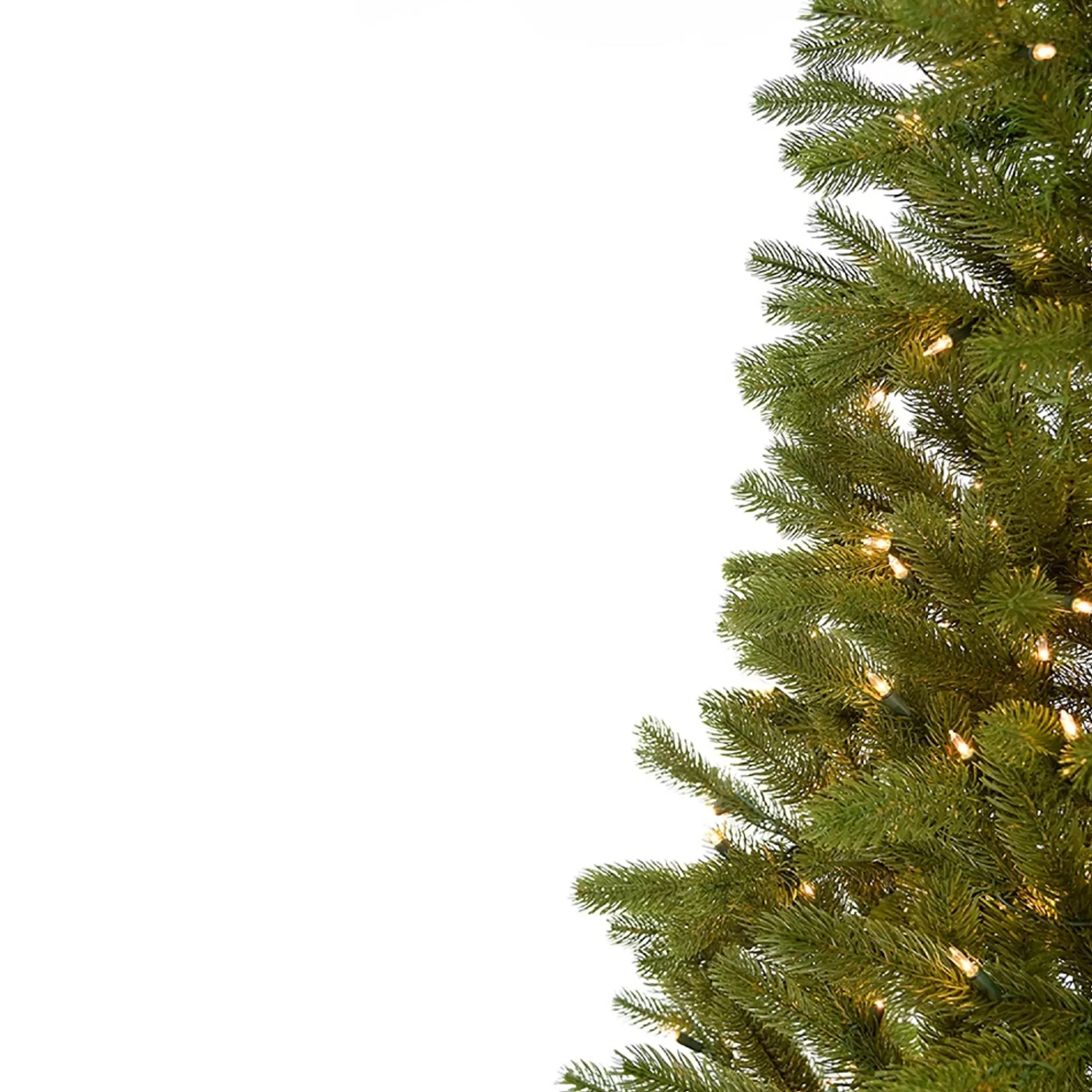 KSA 6' Pre-Lit Pe Artificial Christmas Half Tree, Clear Lights< Pre-Lit