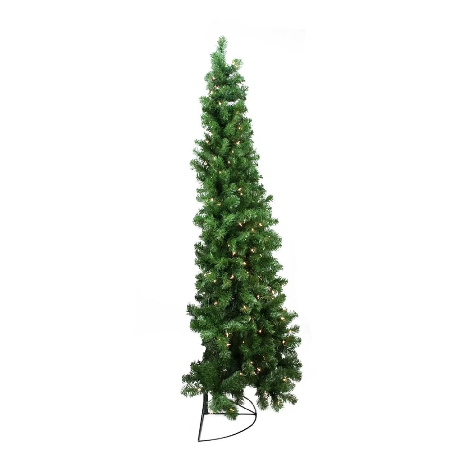 Northlight Wall Trees-6' Pre-Lit Pine Artificial Wall Christmas Tree, Clear Lights