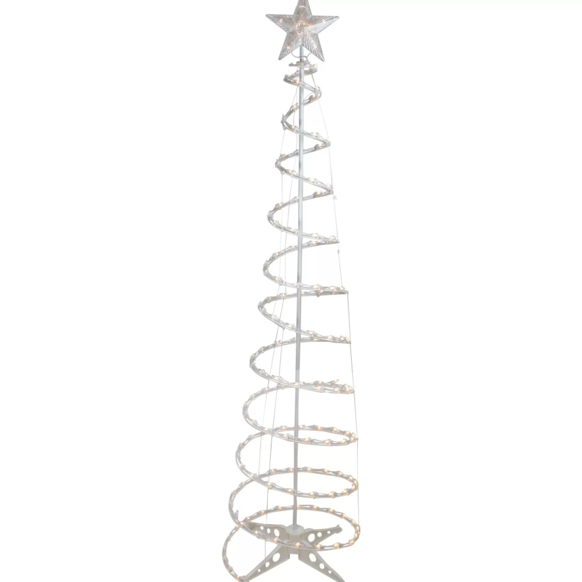 Northlight Spiral-6' Pre-Lit Spiral Christmas Tree - Clear Lights