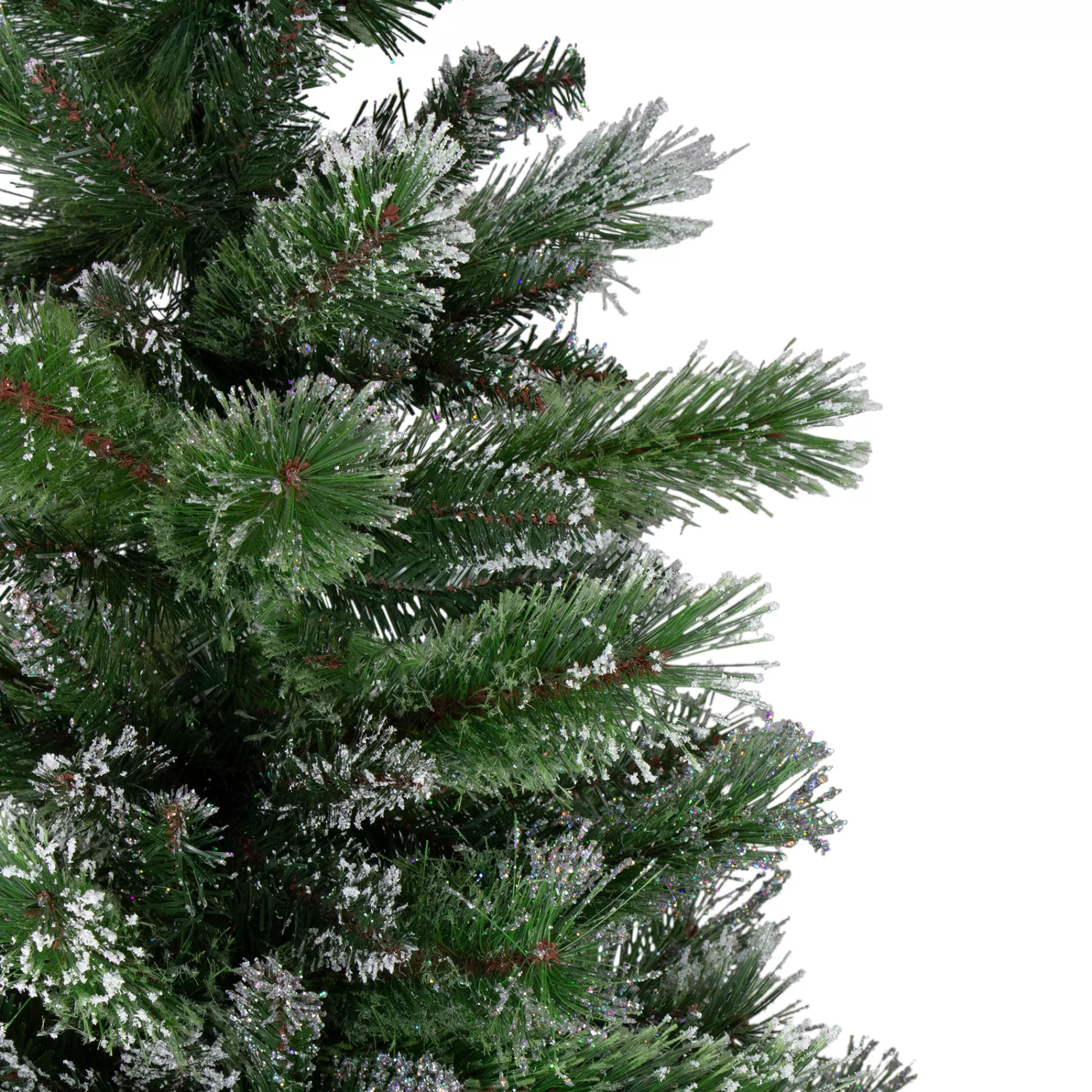 Northlight 6' Snowy Mixed Montana Pine Artificial Christmas Tree - Unlit< Flocked