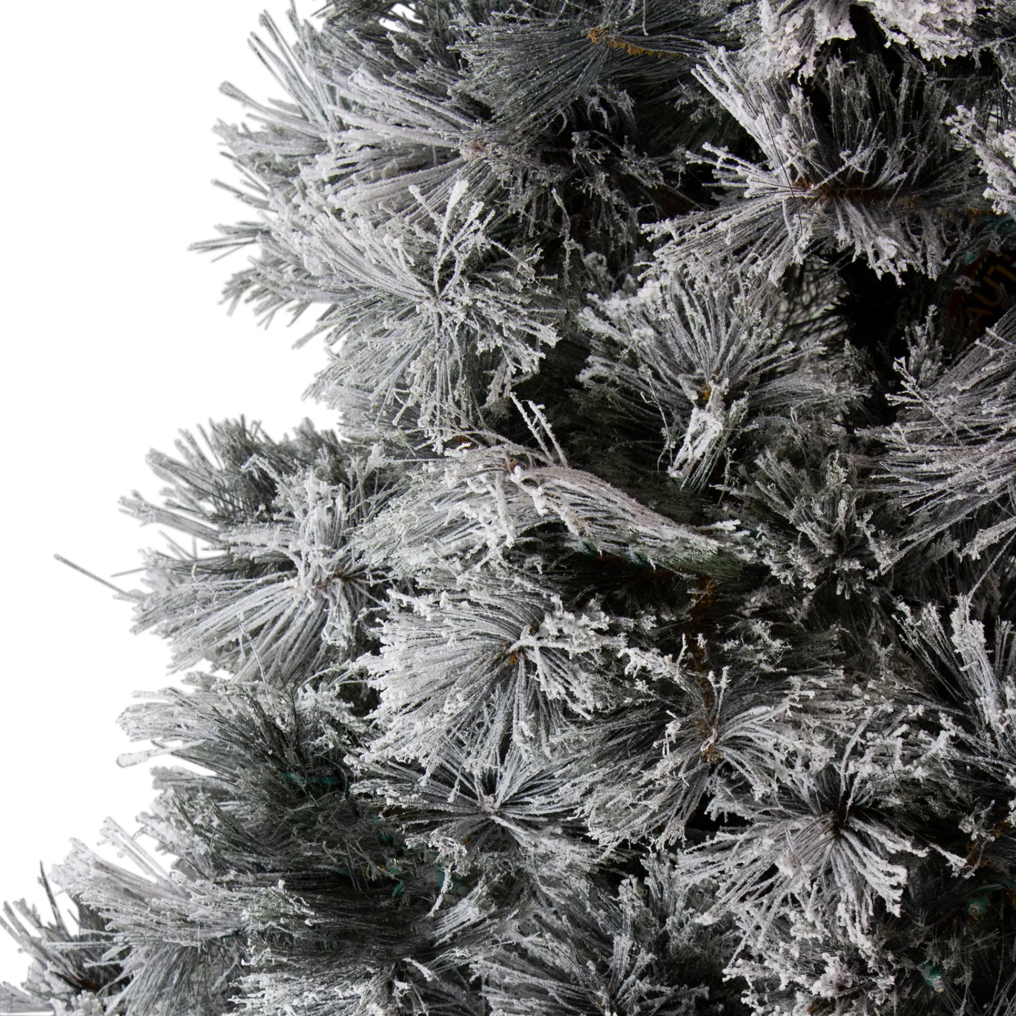 Northlight 7.5' Flocked Black Spruce Artificial Christmas Tree - Unlit< Colorful