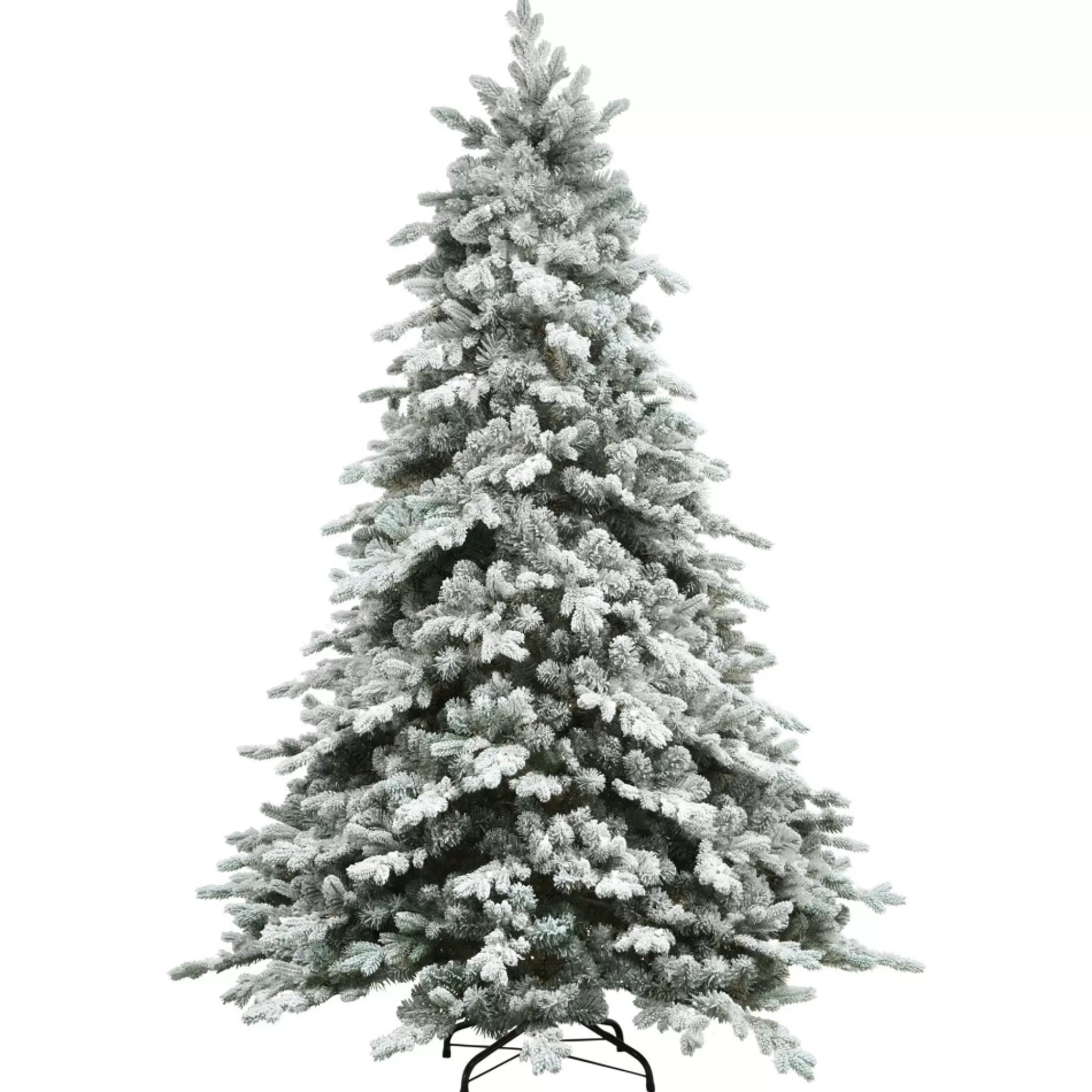 Northlight Unlit-7.5' Flocked Saratoga Spruce Artificial Christmas Tree - Unlit