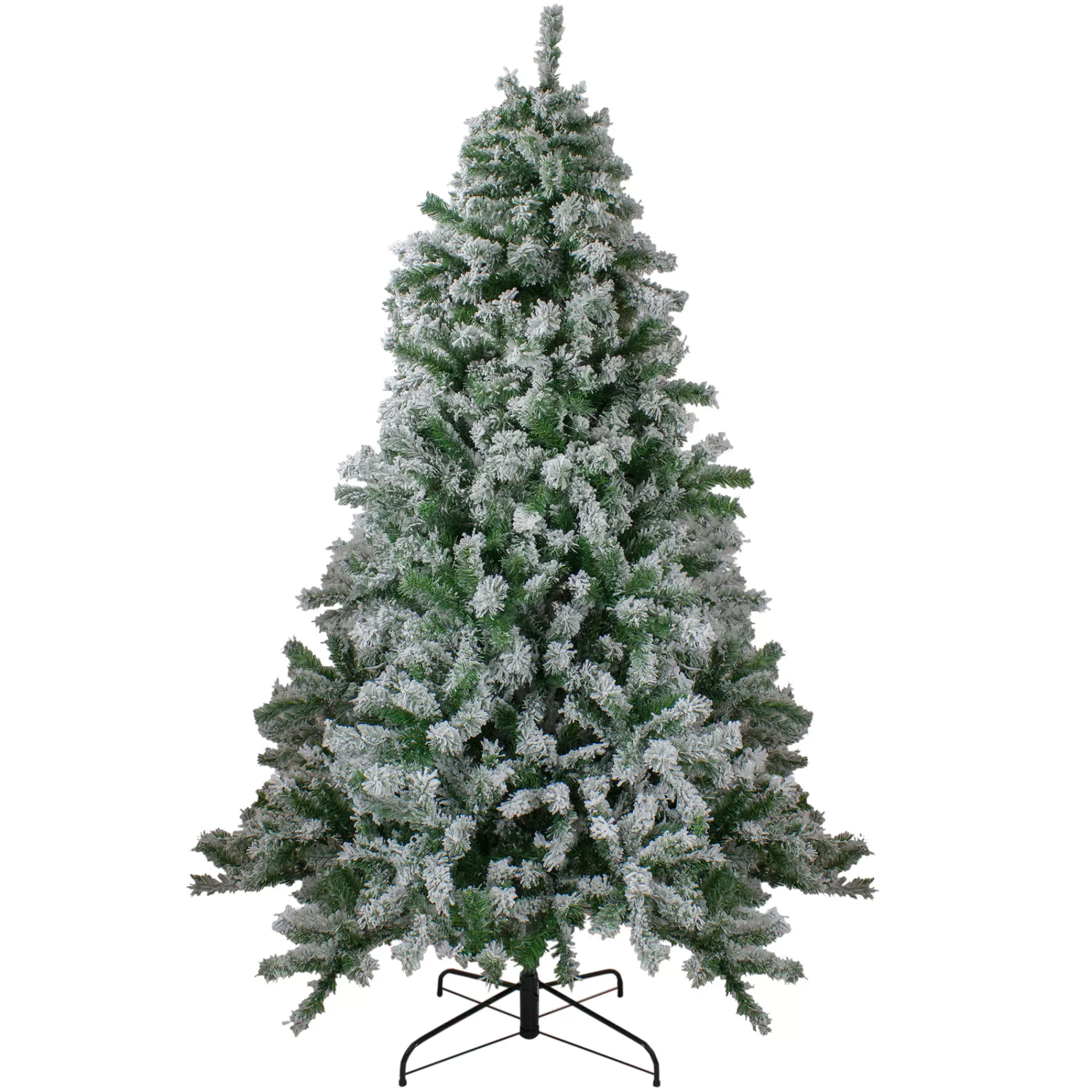 Northlight 7.5' Flocked Winter Park Fir Artificial Christmas Tree - Unlit< Flocked