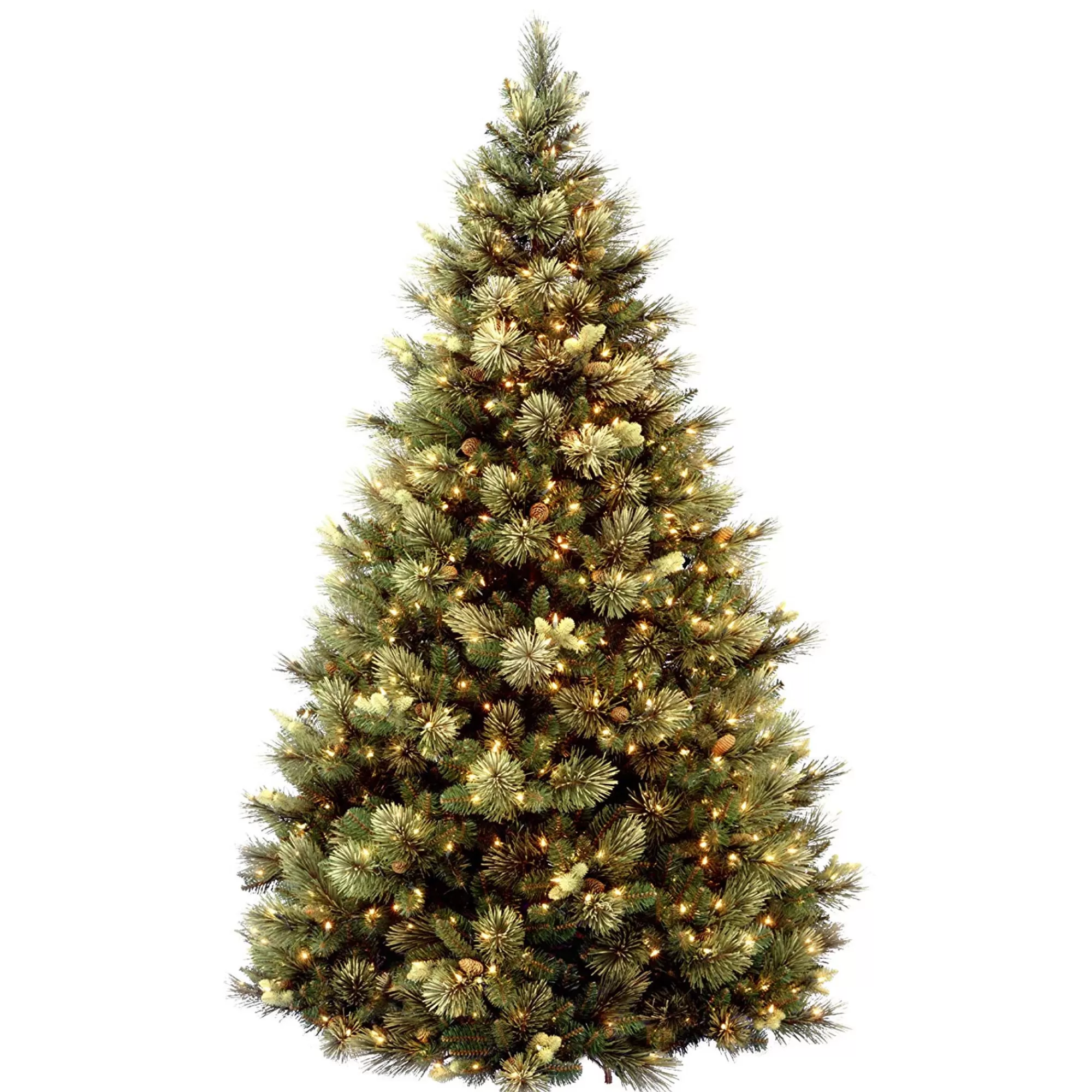 Christmas Central 7.5 Ft. Carolina Pine Tree With Clear Lights< Pre-Lit