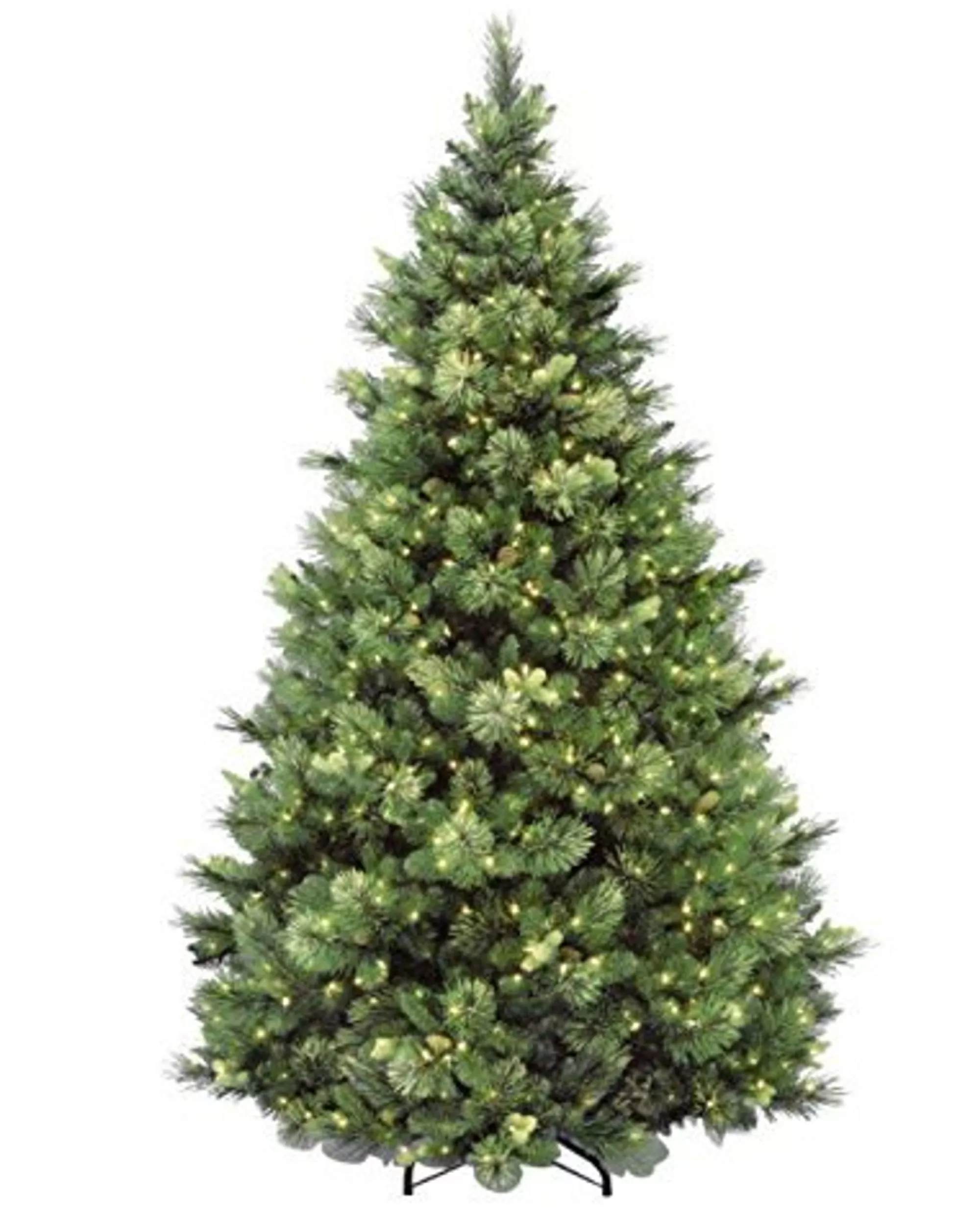 Christmas Central 7.5 Ft. Carolina Pine Tree With Clear Lights< Pre-Lit