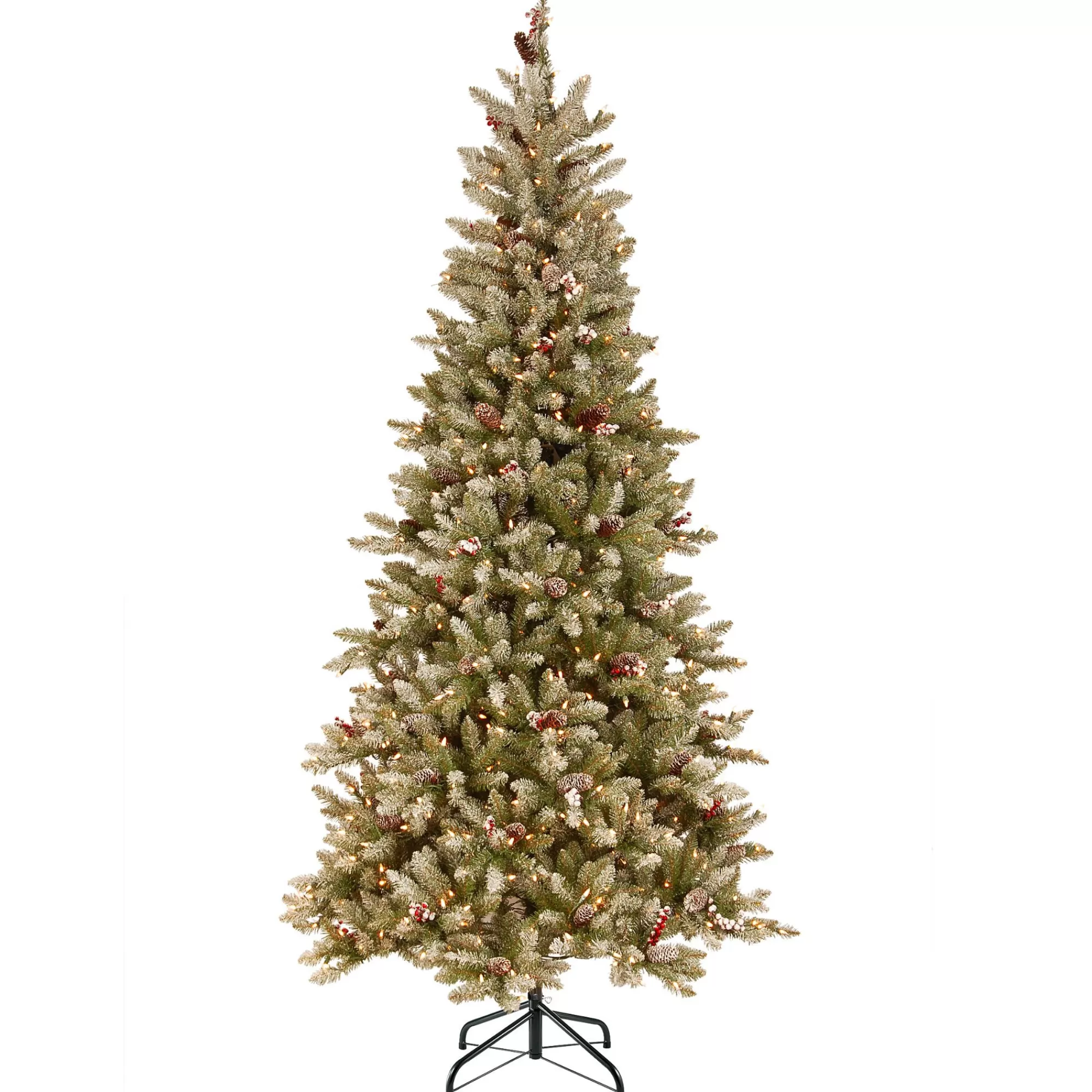 Christmas Central 7.5 Ft. Dunhill(R) Fir Slim Tree With Clear Lights< Pre-Lit