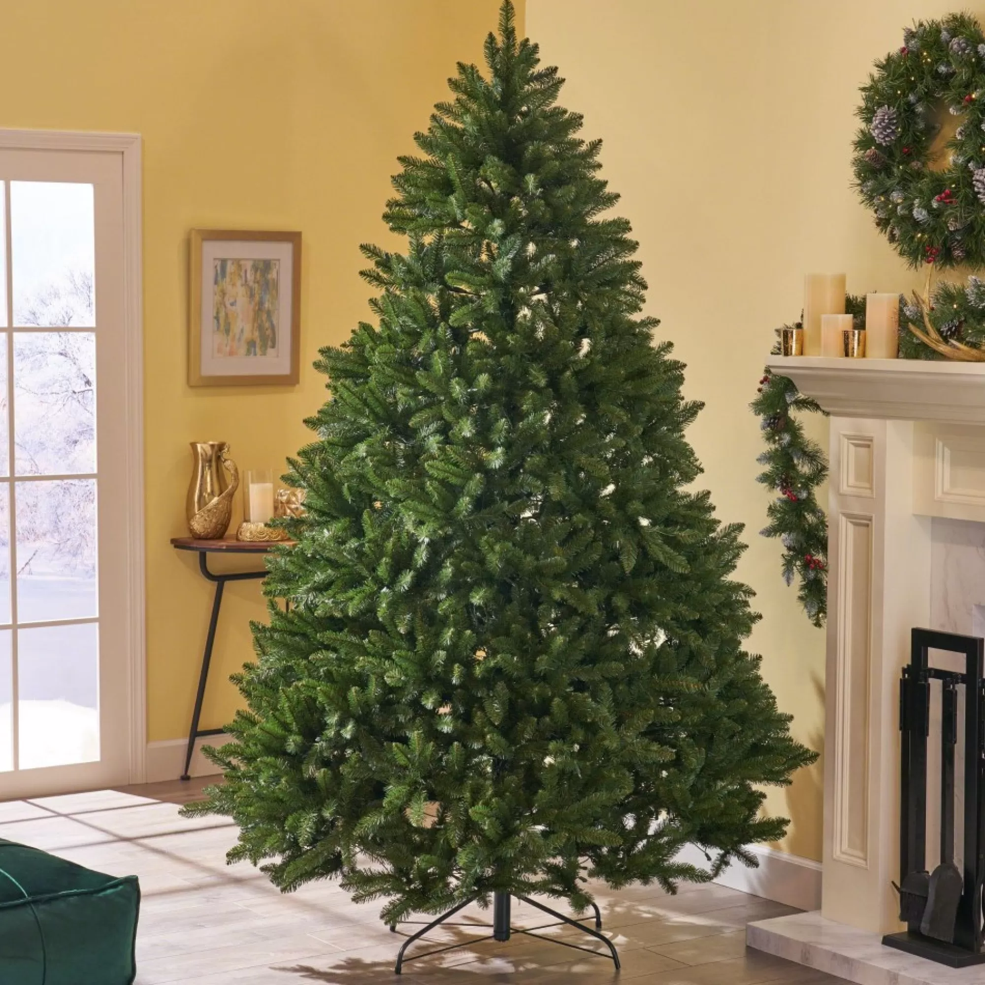 Contemporary Home Living Unlit-7.5' Full Norway Spruce Artificial Christmas Tree - Unlit