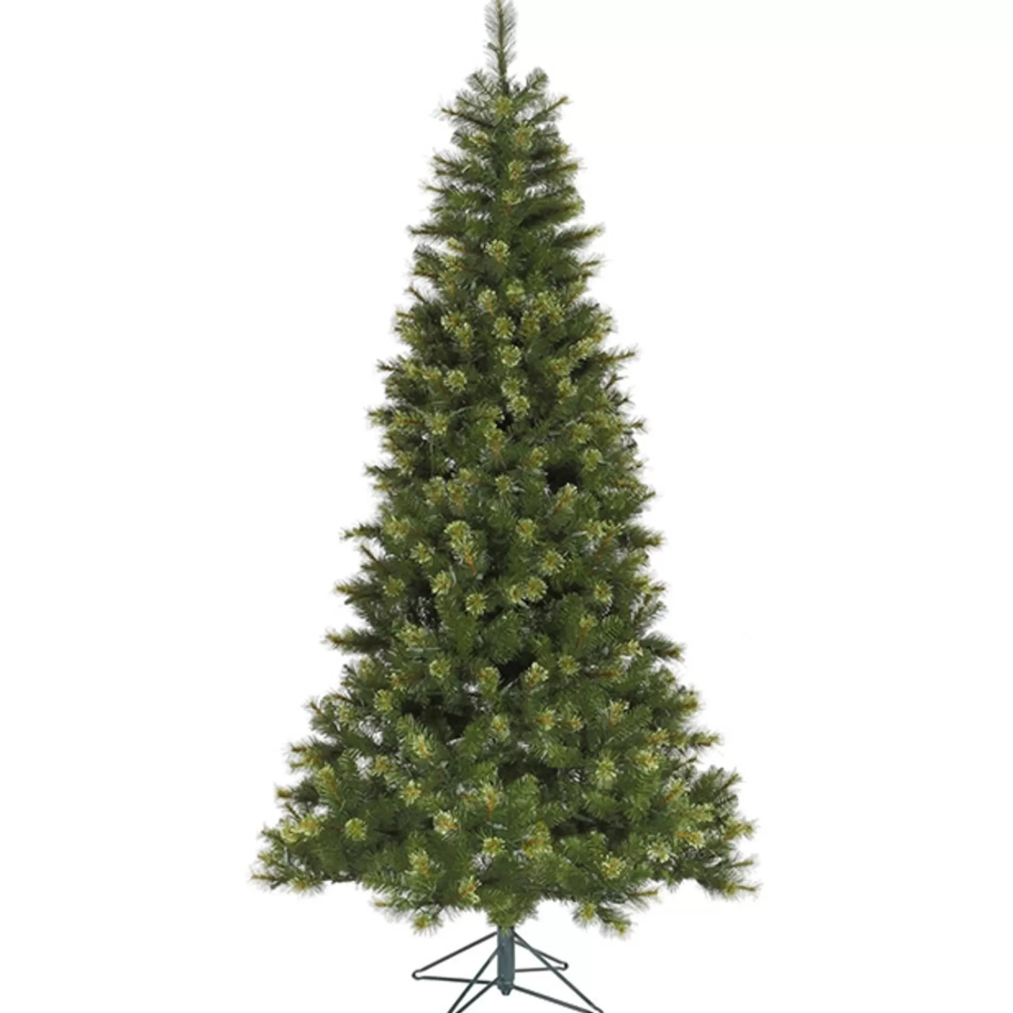 Vickerman Unlit-7.5' Green Jack Pine Slim Artificial Christmas Tree - Unlit