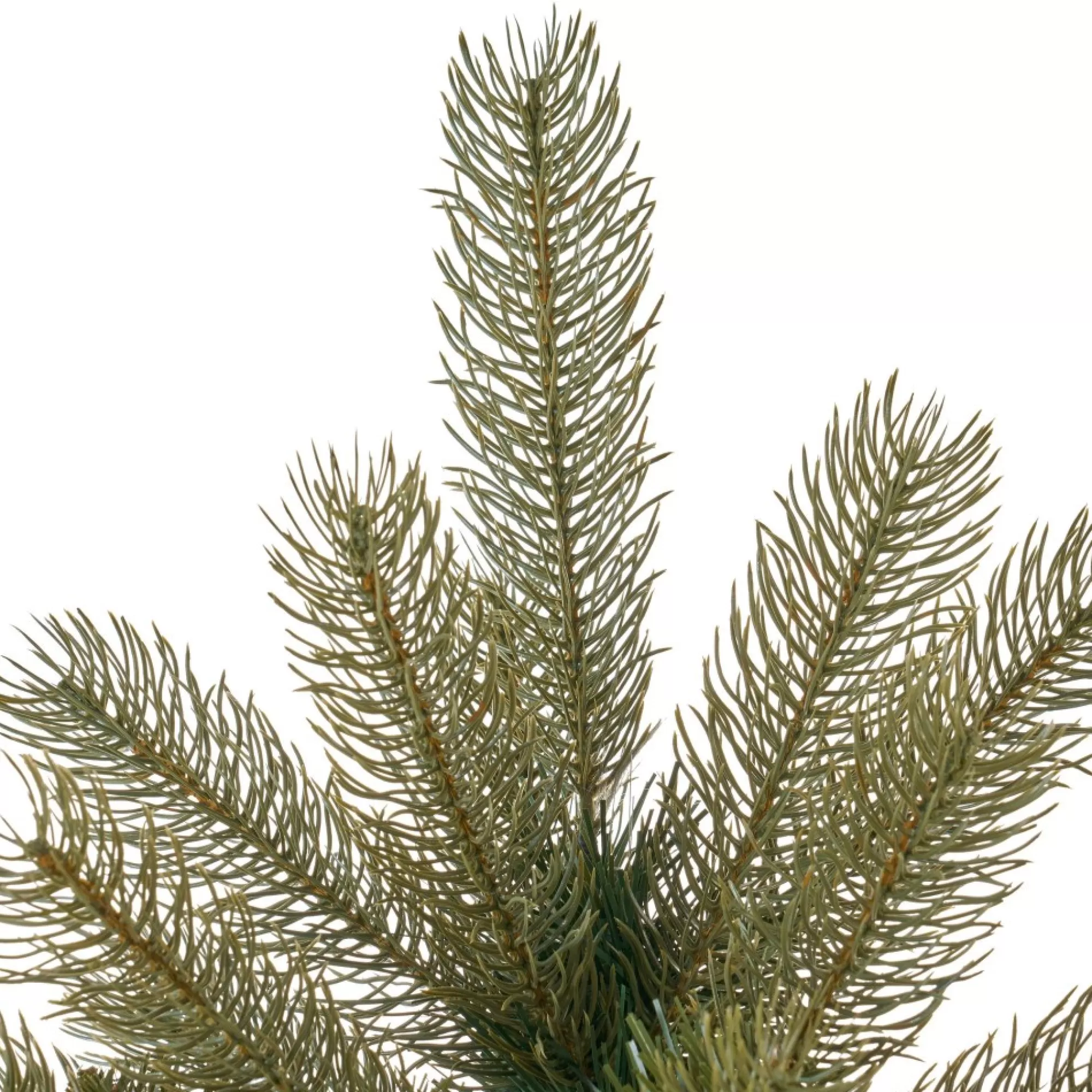 Contemporary Home Living Unlit-7.5' Medium Mixed Spruce Hinged Artificial Christmas Tree - Unlit