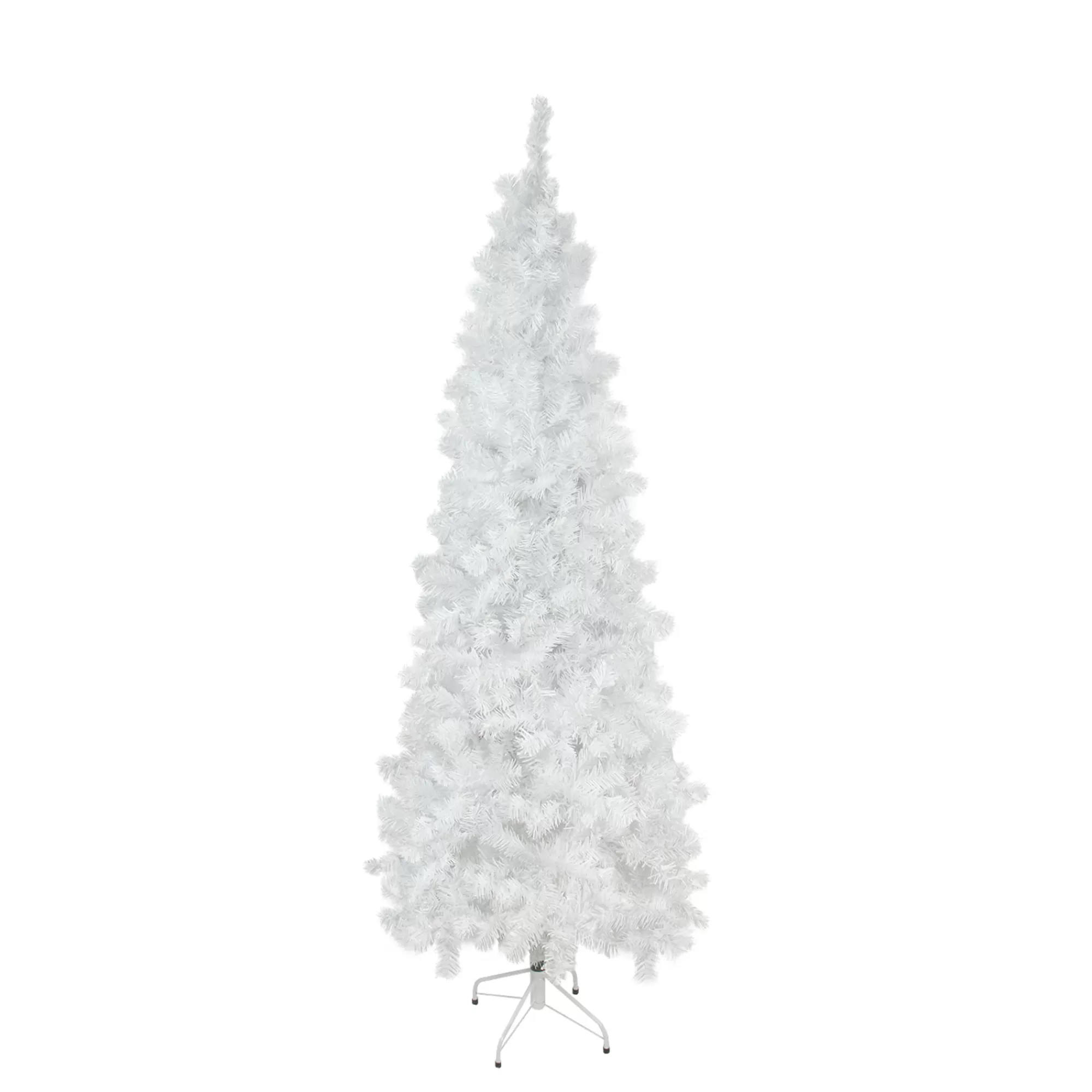 Northlight 7.5' Pencil White Winston Pine Artificial Christmas Tree - Unlit< Colorful