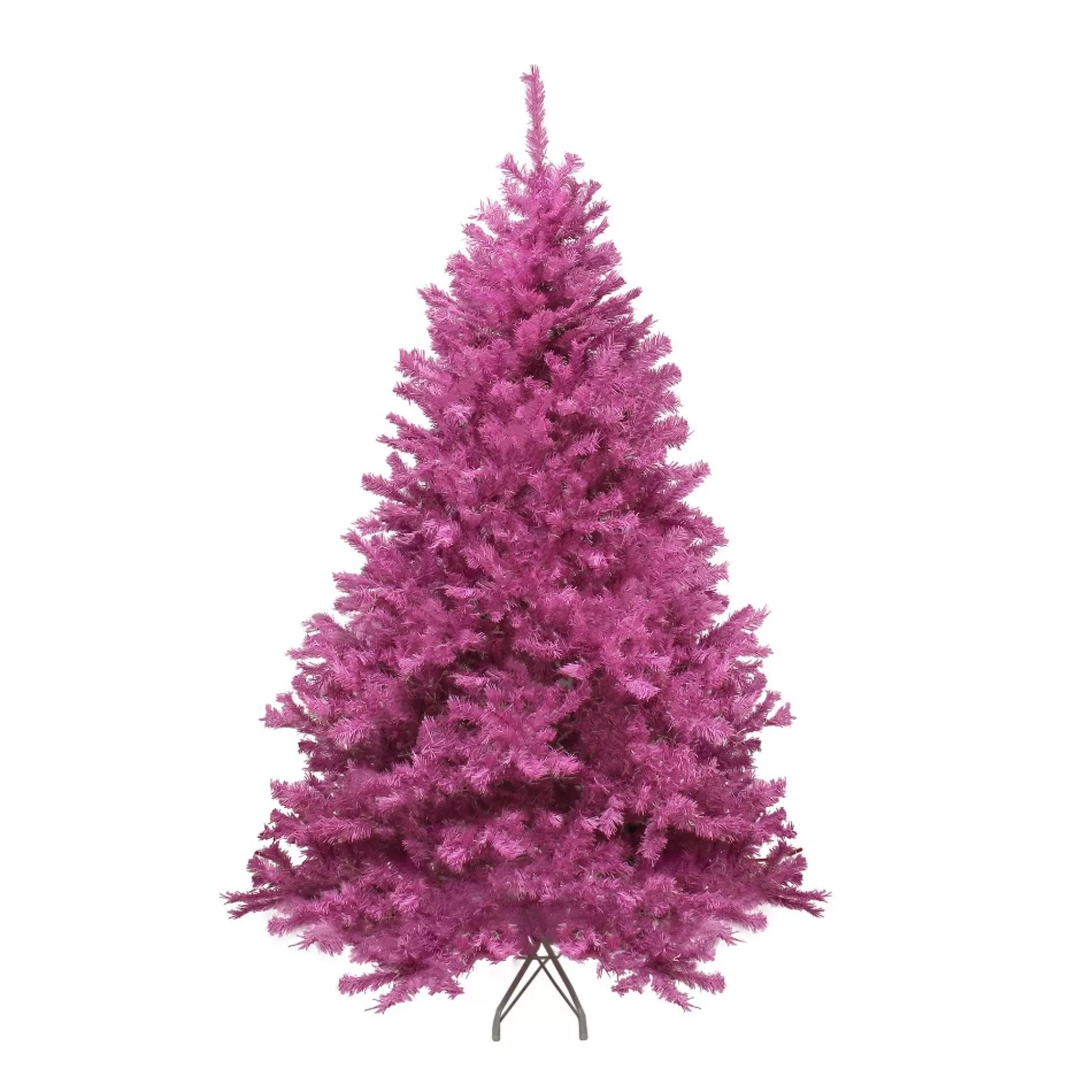 DAK Unlit-7.5' Pink Full Cedar Pine Artificial Christmas Tree - Unlit