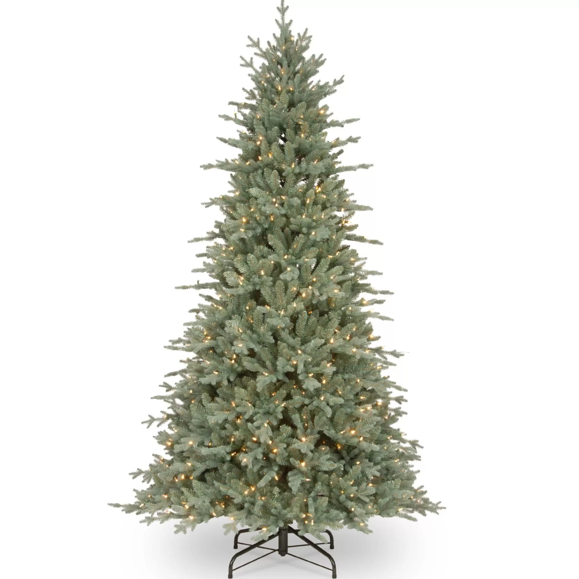 Christmas Central 7.5' Pre-Lit Buckingham Spruce Artificial Christmas Tree, Clear Lights< Pre-Lit