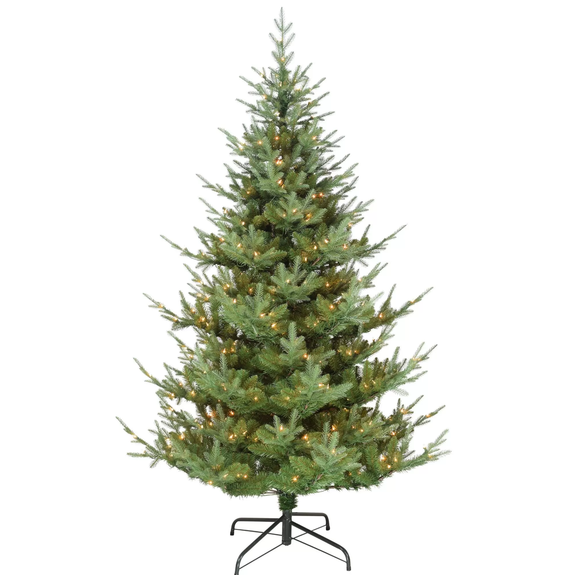 CC Christmas Decor 7.5' Pre-Lit Hillside Spruce Artificial Christmas Tree, Clear Lights< Pre-Lit