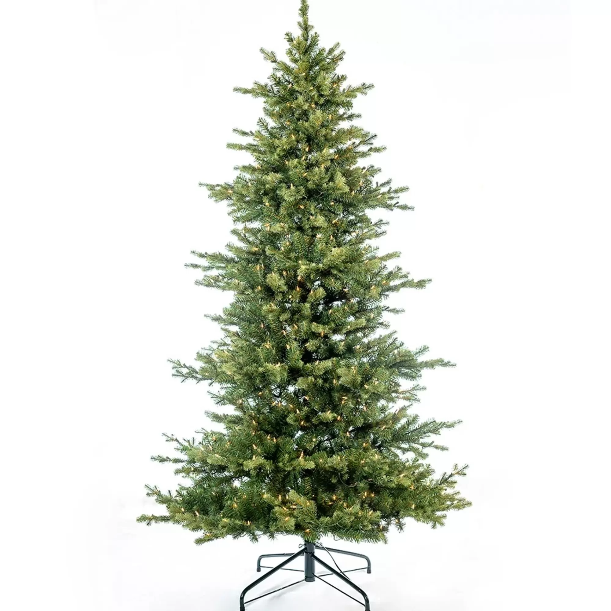 KSA 7.5' Pre-Lit Medium Charleston Artificial Christmas Tree, Clear Lights< Colorful