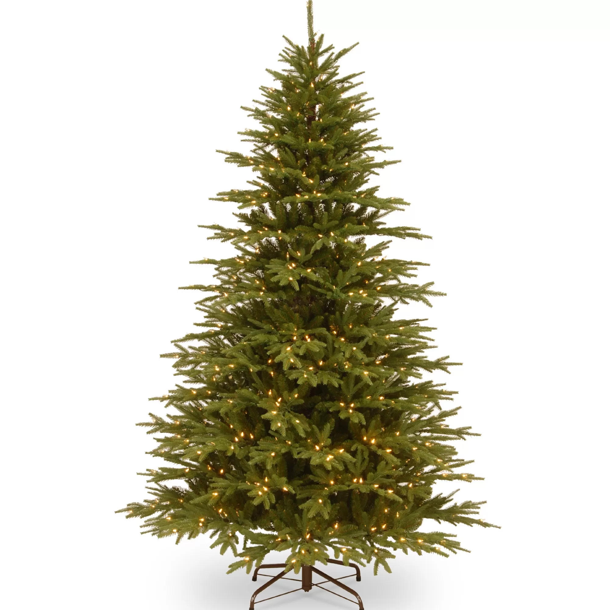 Christmas Central 7.5' Pre-Lit Monterey Fir Artificial Christmas Tree, Clear Lights< Pre-Lit