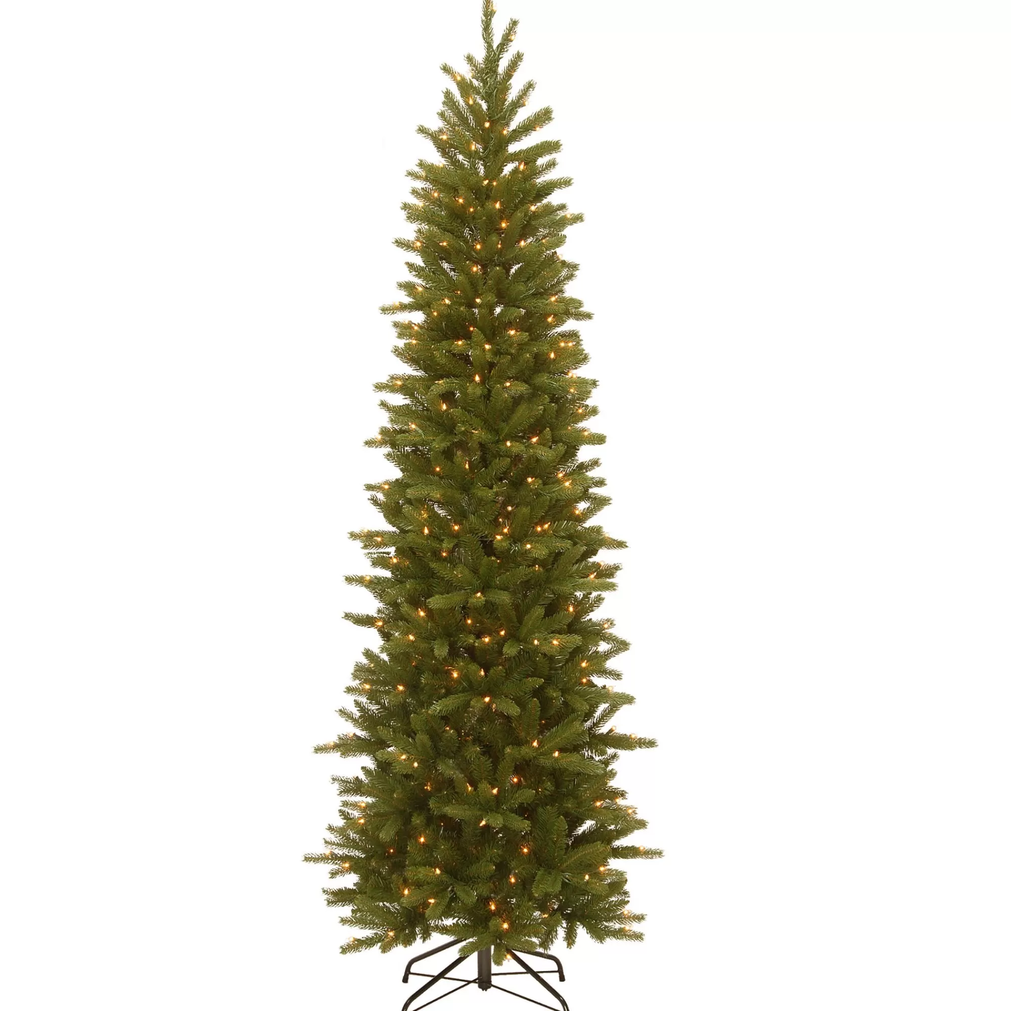 Christmas Central 7.5' Pre-Lit Pencil Fir Artificial Christmas Tree, Clear Lights< Pre-Lit