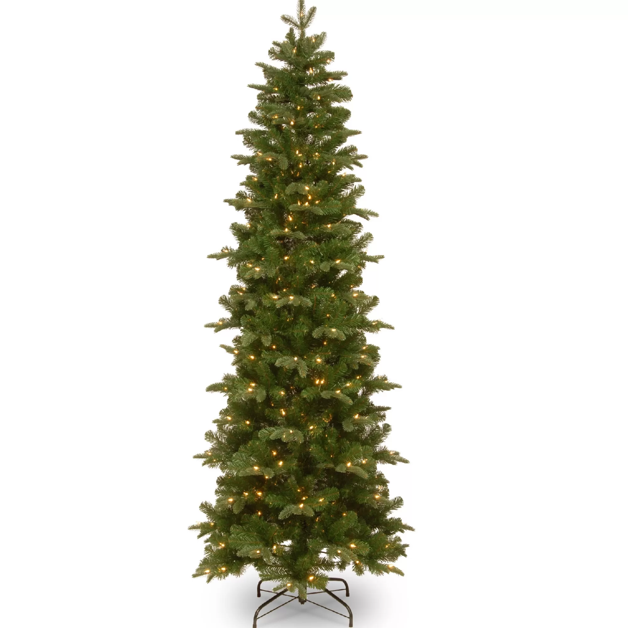 CC Christmas Decor 7.5' Pre-Lit Prescott Pencil Artificial Christmas Tree – Clear Lights< Pre-Lit