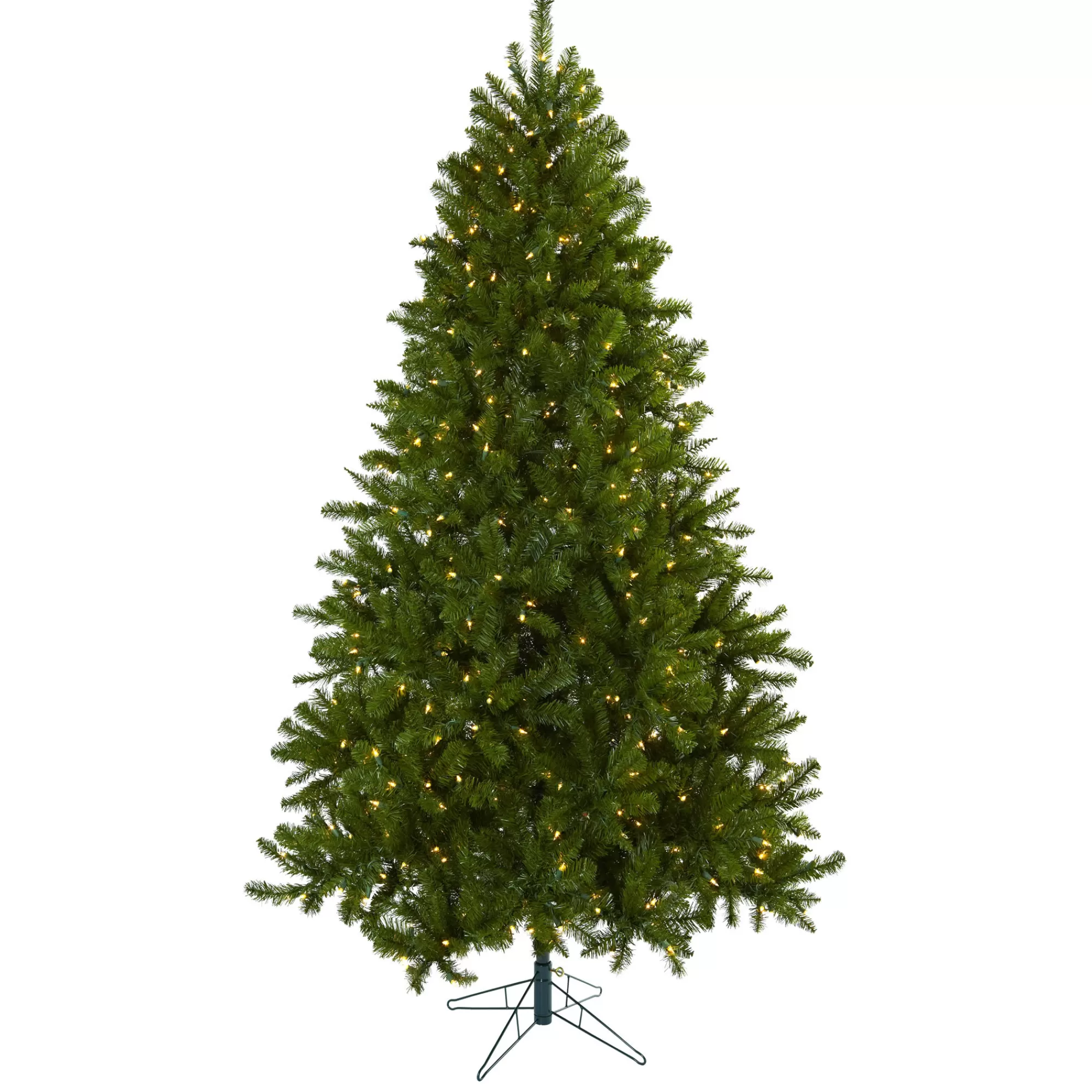 Nearly Natural 7.5' Pre-Lit Windermere Artificial Christmas Tree, Clear Lights< Pre-Lit