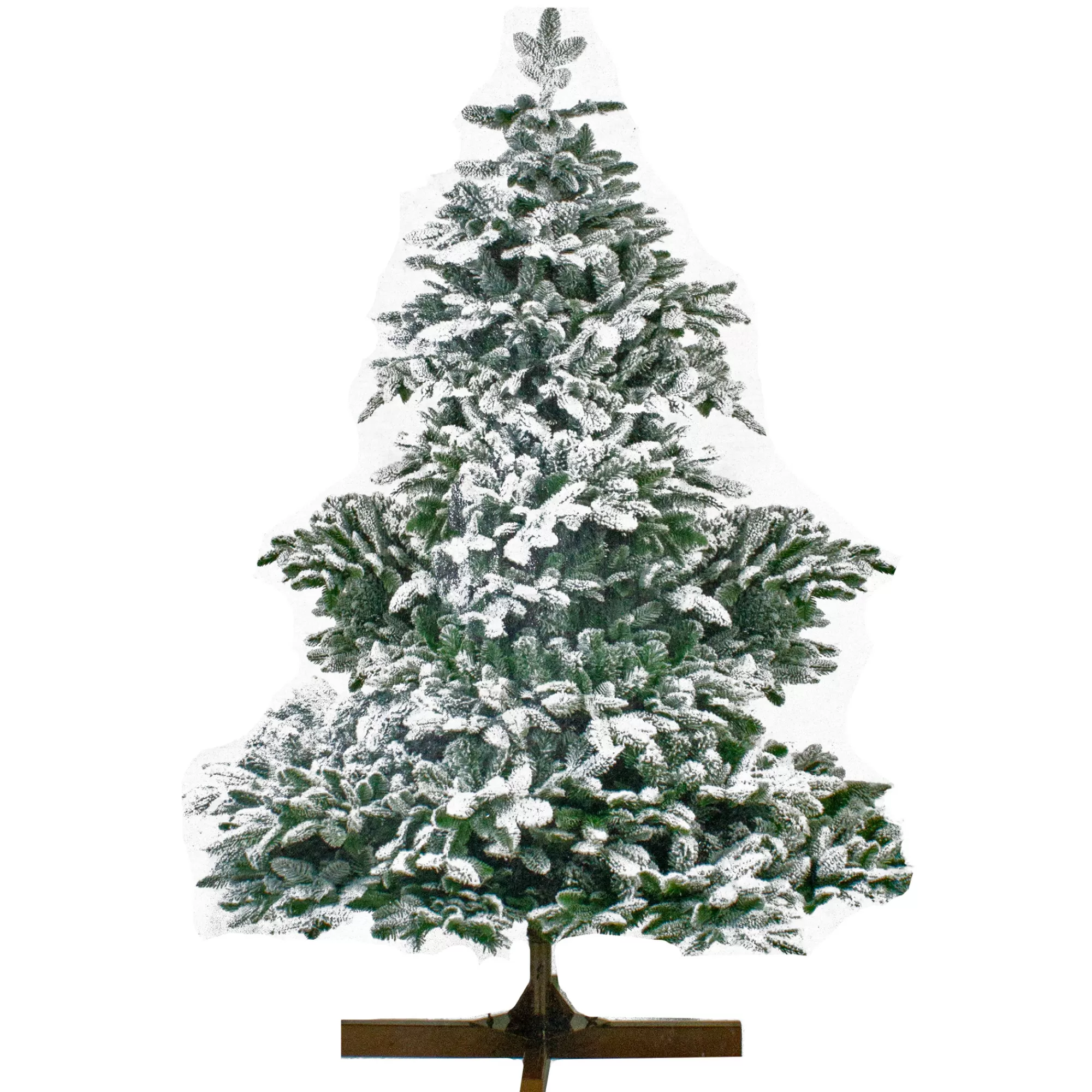 Northlight 7' Green Flocked Alberta Pine Artificial Christmas Tree - Unlit< Flocked