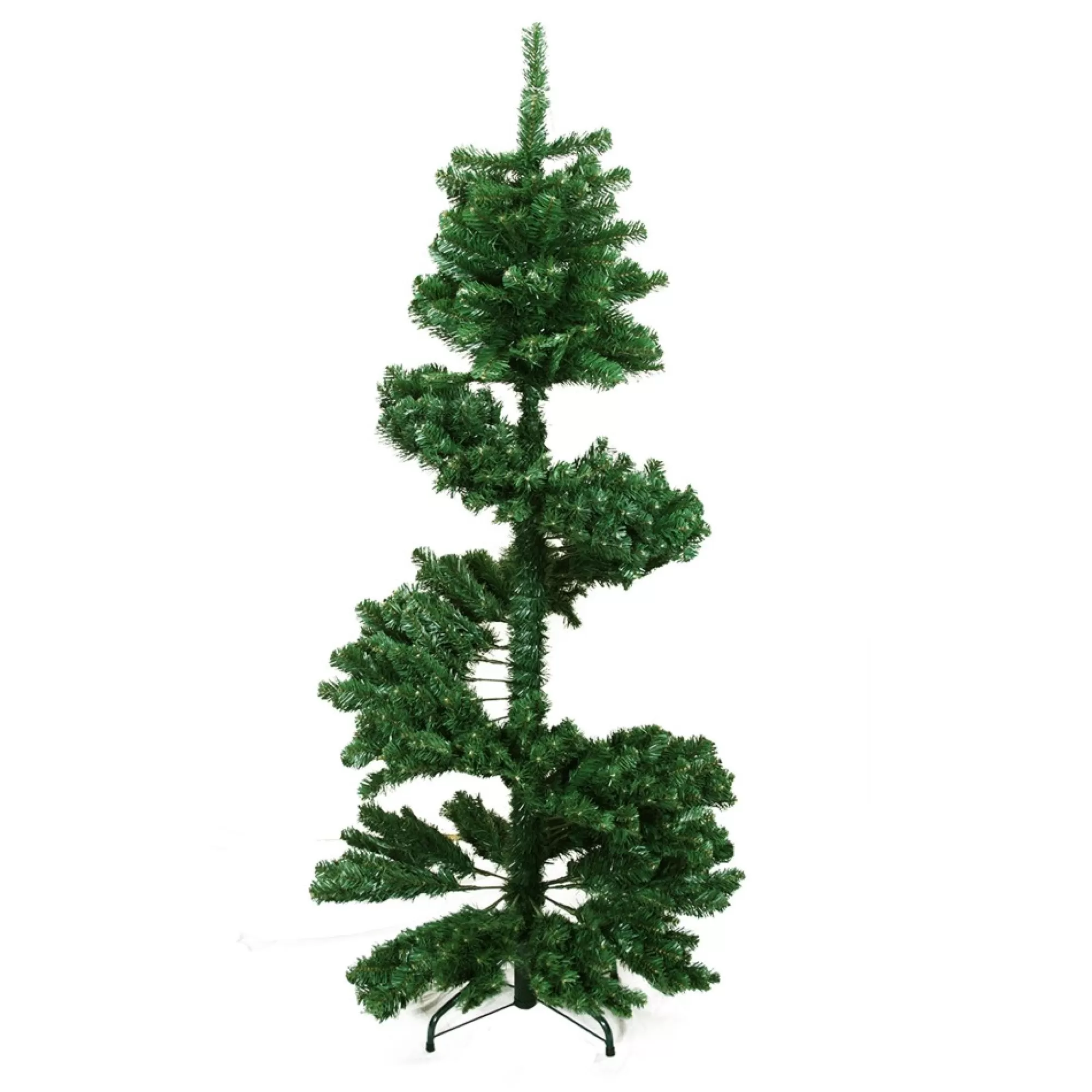 Vickerman Unlit-7' Green Slim Spiral Pine Artificial Christmas Tree - Unlit