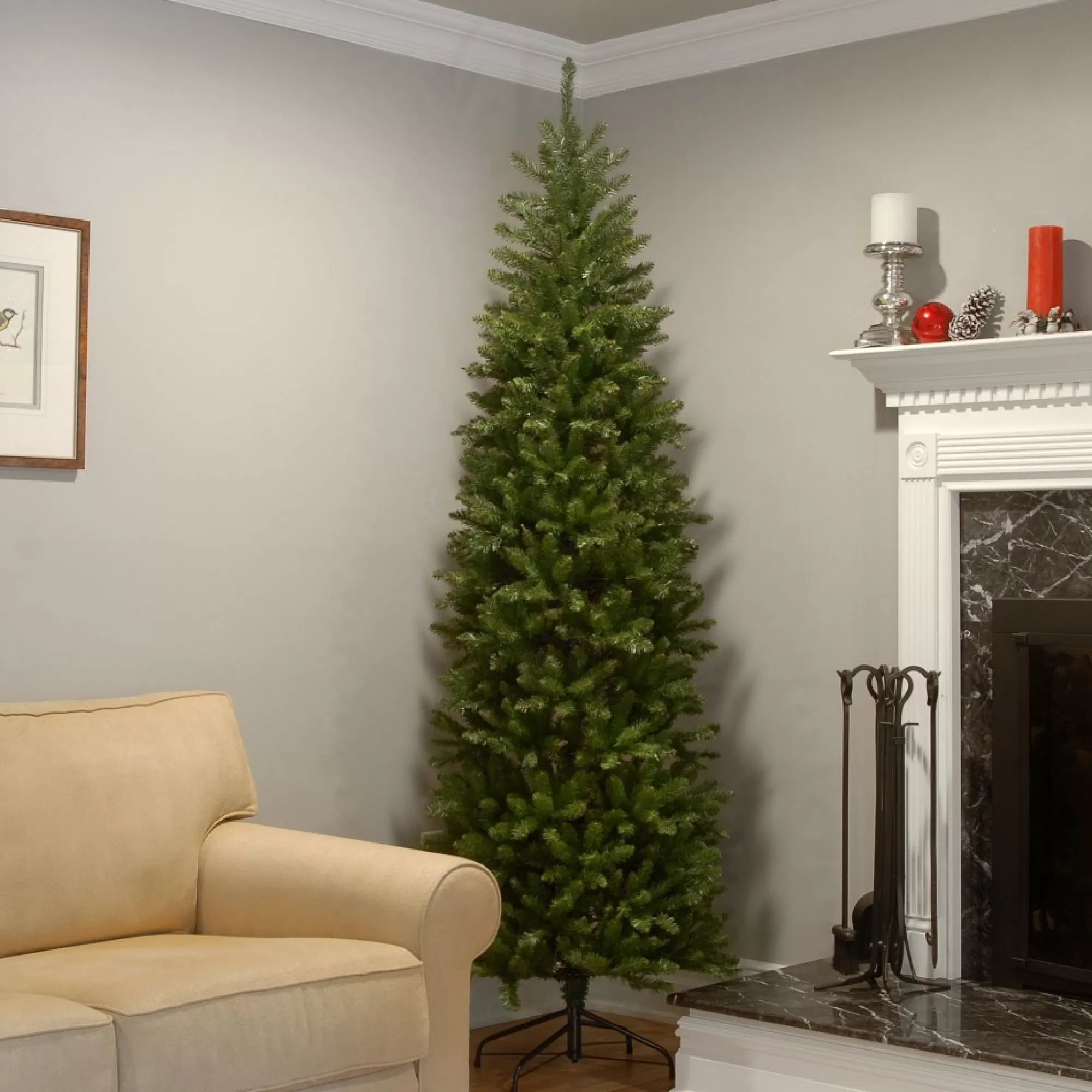 Christmas Central Unlit-7' Kingswood Fir Pencil Artificial Christmas Tree – Unlit