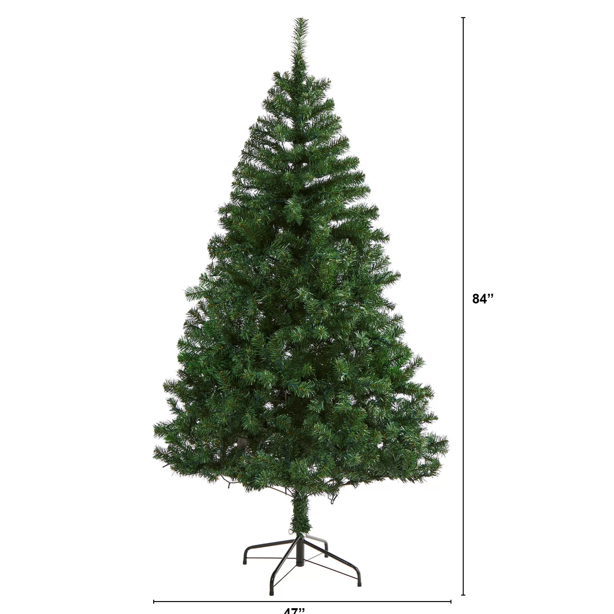 Nearly Natural 7' Northern Tip Pine Artificial Christmas Tree, Unlit< Colorful