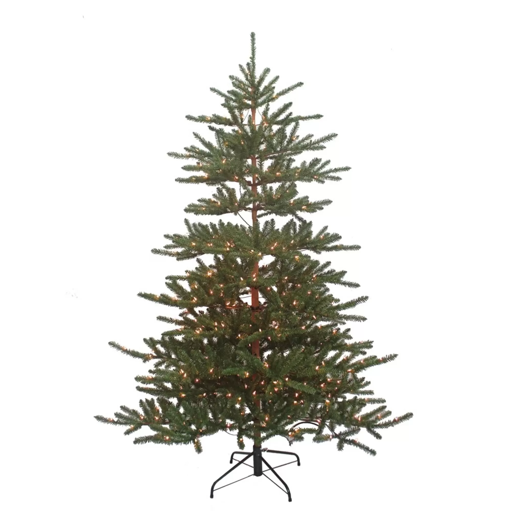 KSA 7' Pre-Lit Mountain Pine Artificial Christmas Tree, Clear Lights< Colorful