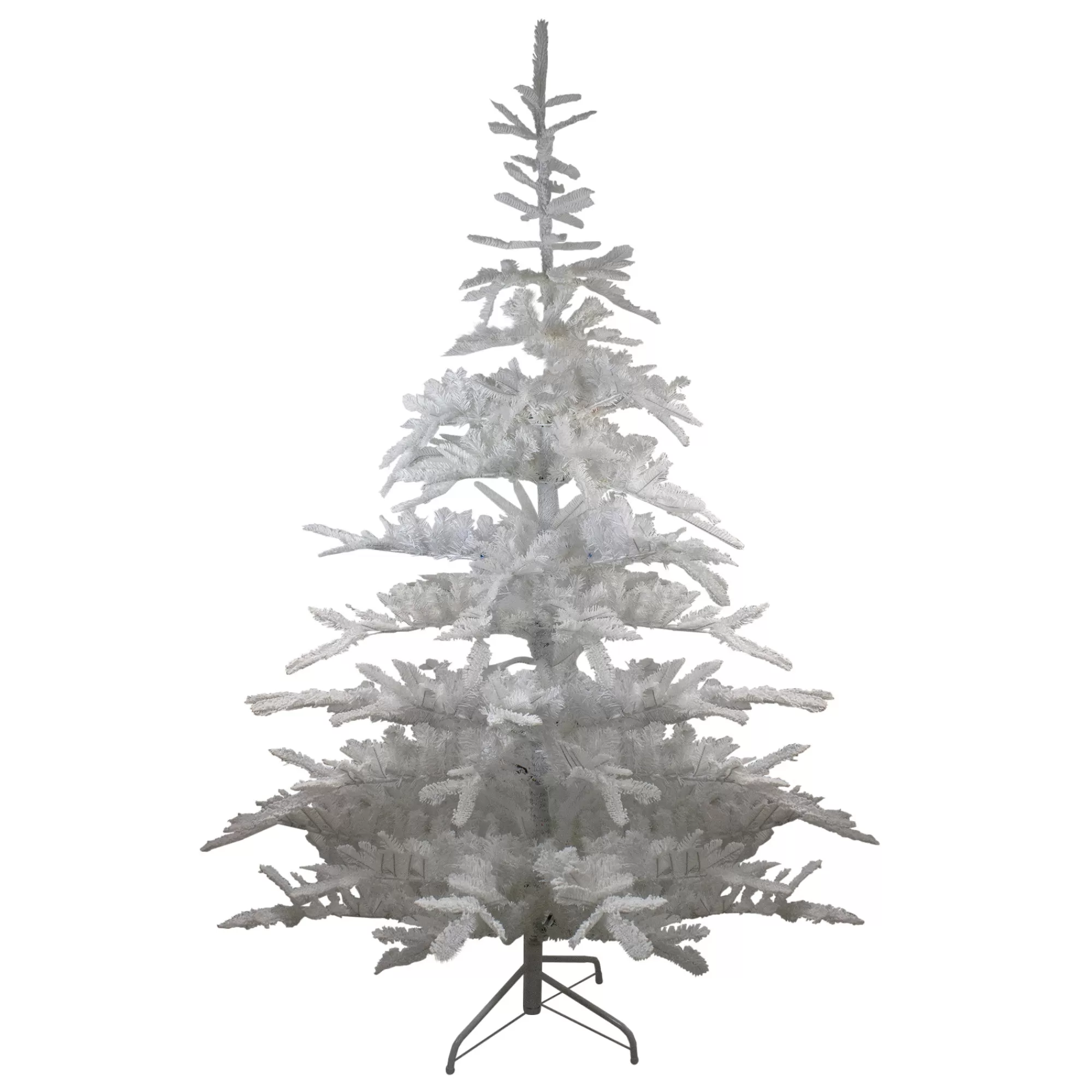 Northlight 7' Snowy White Nobilis Fir Artificial Christmas Tree - Unlit< Flocked