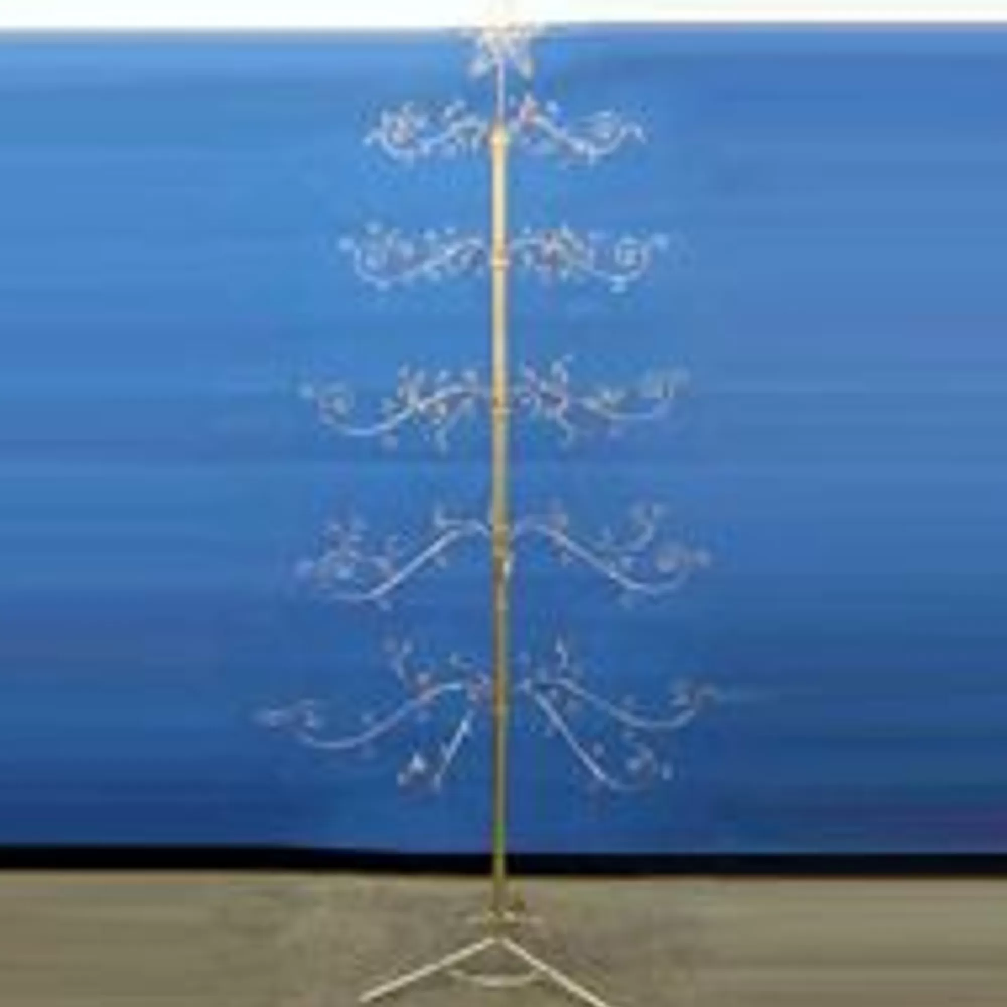 KSA 7' Whimsical Gold Satin Finish Christmas Tree< Colorful