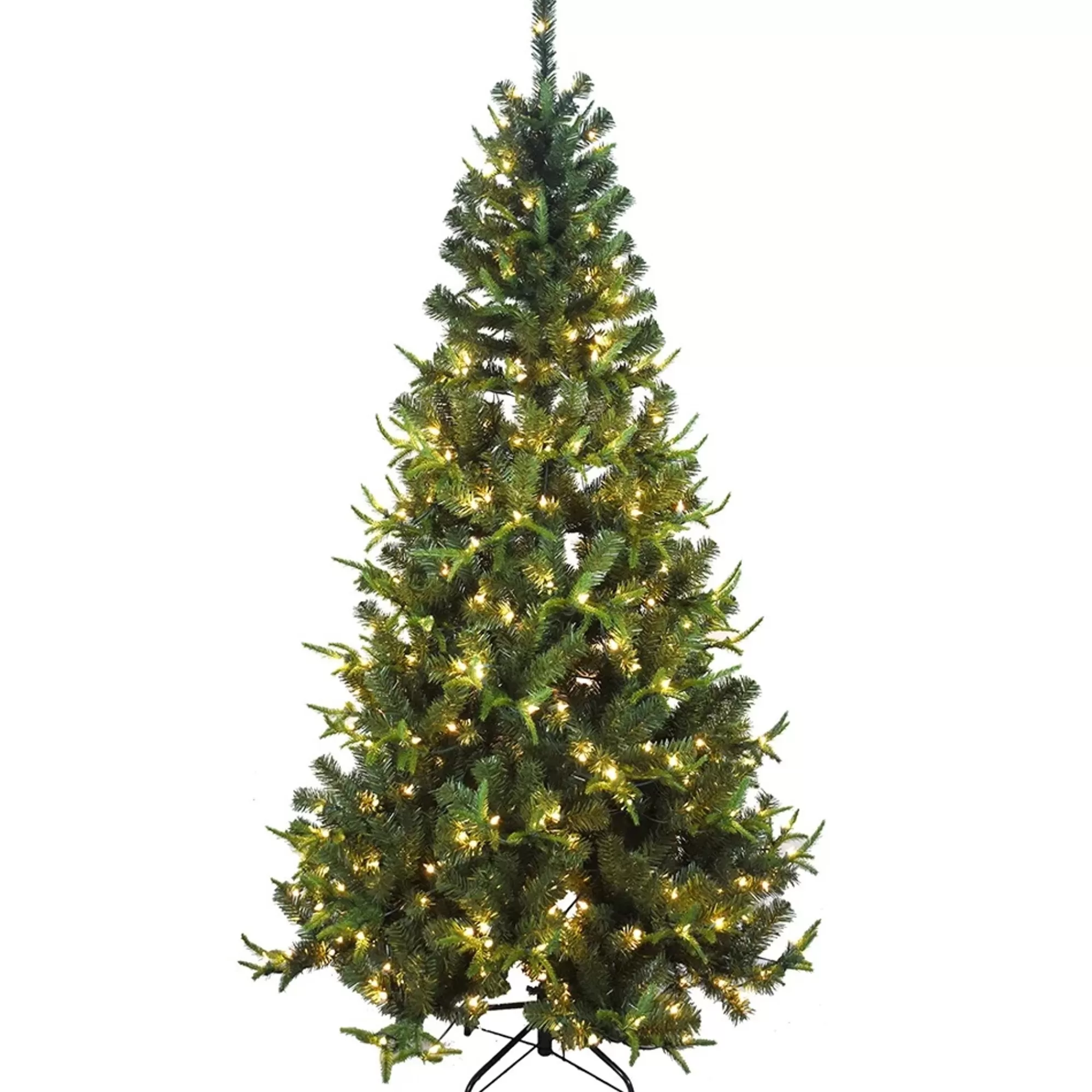 KSA 7'Pre-Lit Sierra Grand Artificial Christmas Tree, Clear Lights< Pre-Lit