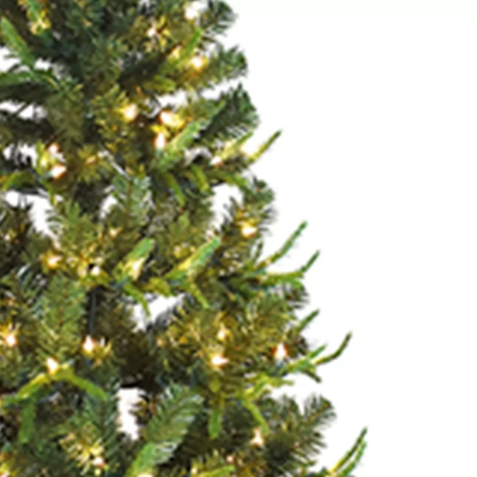 KSA 7'Pre-Lit Sierra Grand Artificial Christmas Tree, Clear Lights< Pre-Lit