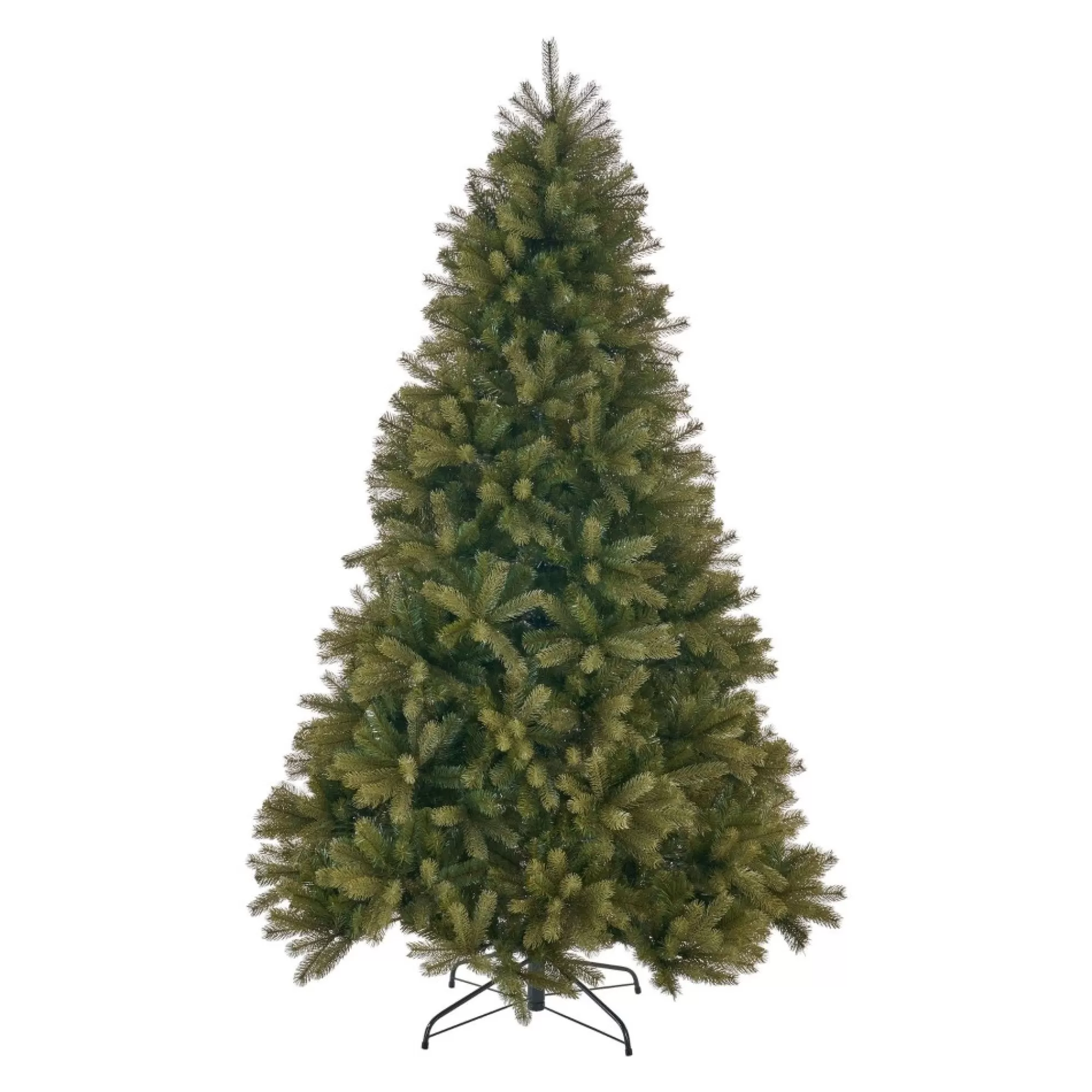 Contemporary Home Living Unlit-9' Medium Mixed Spruce Hinged Artificial Christmas Tree - Unlit