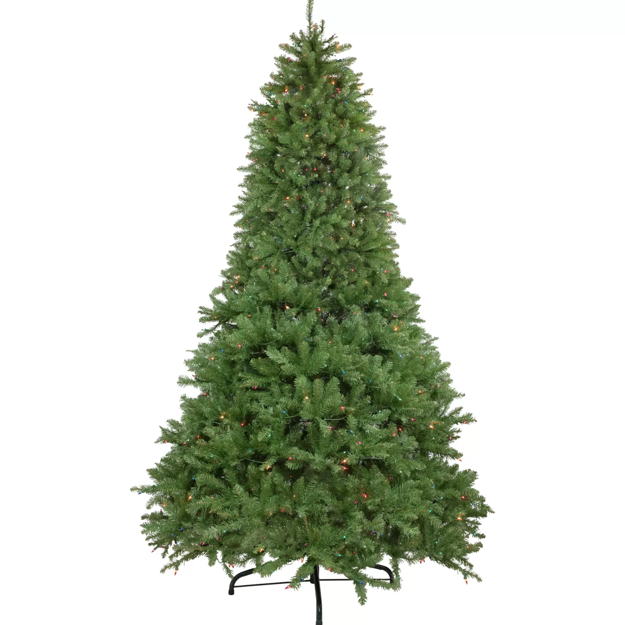 Northlight 9' Pre-Lit Rockwood Pine Artificial Christmas Tree, Multi Lights< Pre-Lit