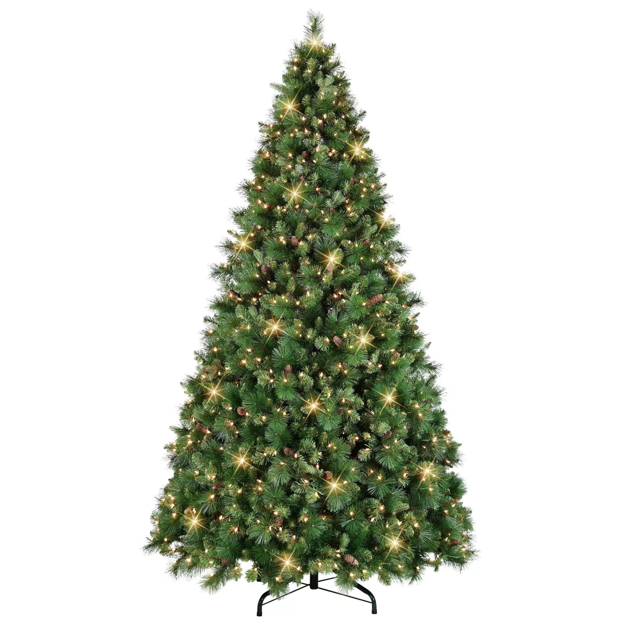 CC Christmas Decor 9' Pre-Lit Tradition Pine Artificial Christmas Tree, Clear Lights< Pre-Lit