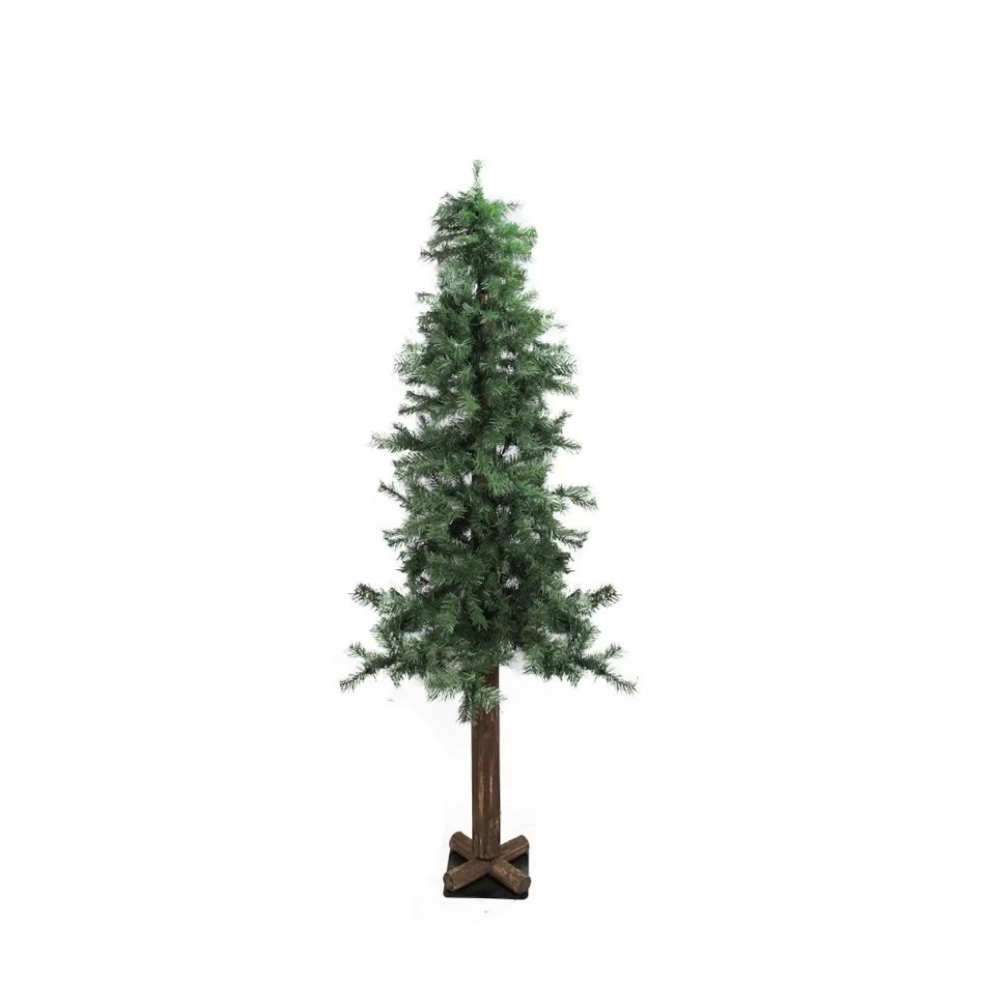 Allstate Unlit-9' Slim Traditional Woodland Alpine Artificial Christmas Tree - Unlit