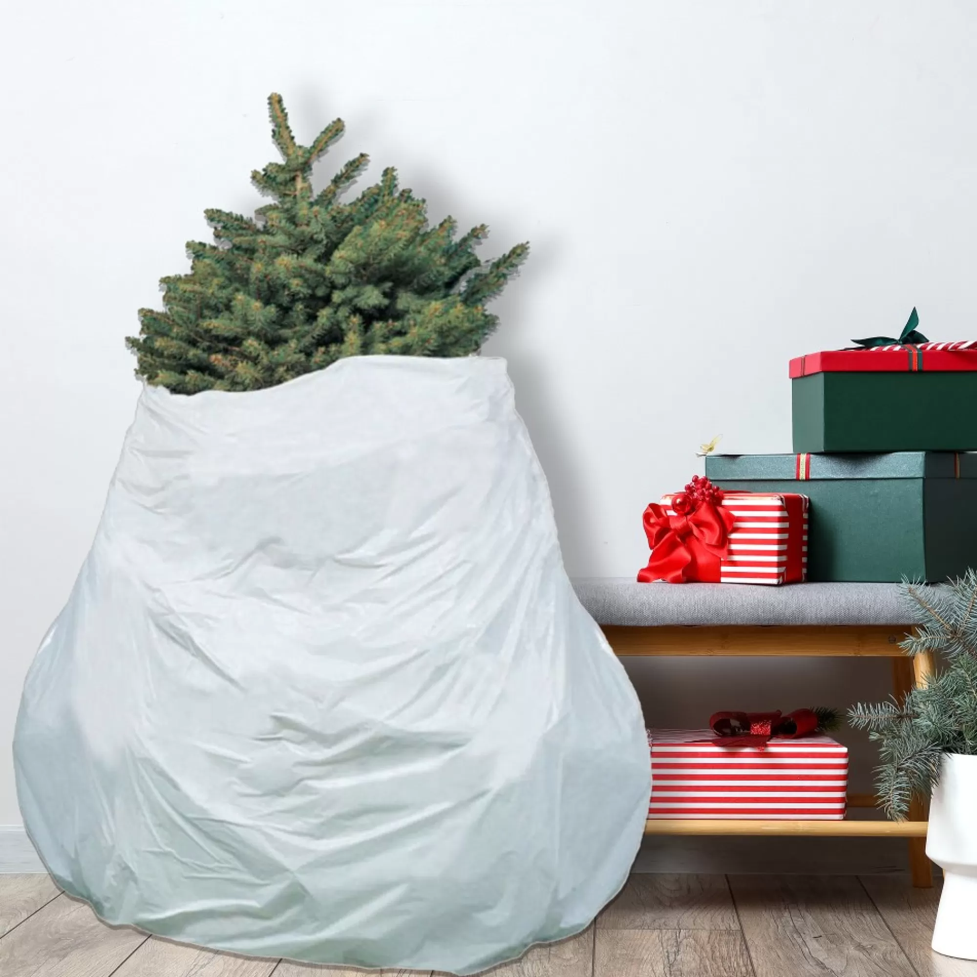 CC Christmas Decor Tree Storage-Christmas Tree Removal Bag - Fits Up To 7.5' Tree