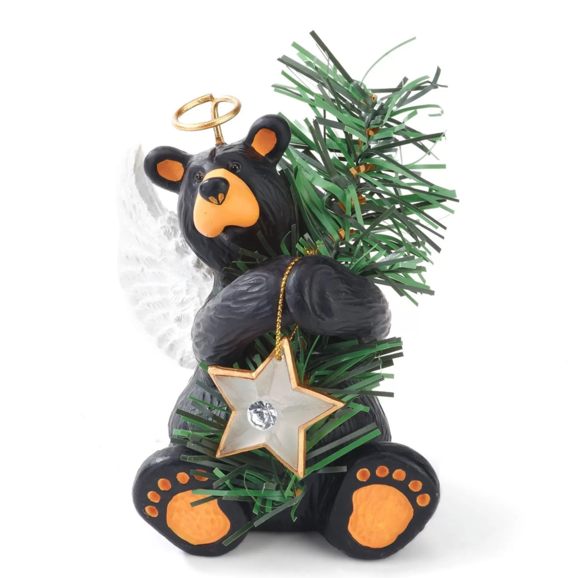 Demdaco Topiaries- Angel Bear Tree Topper