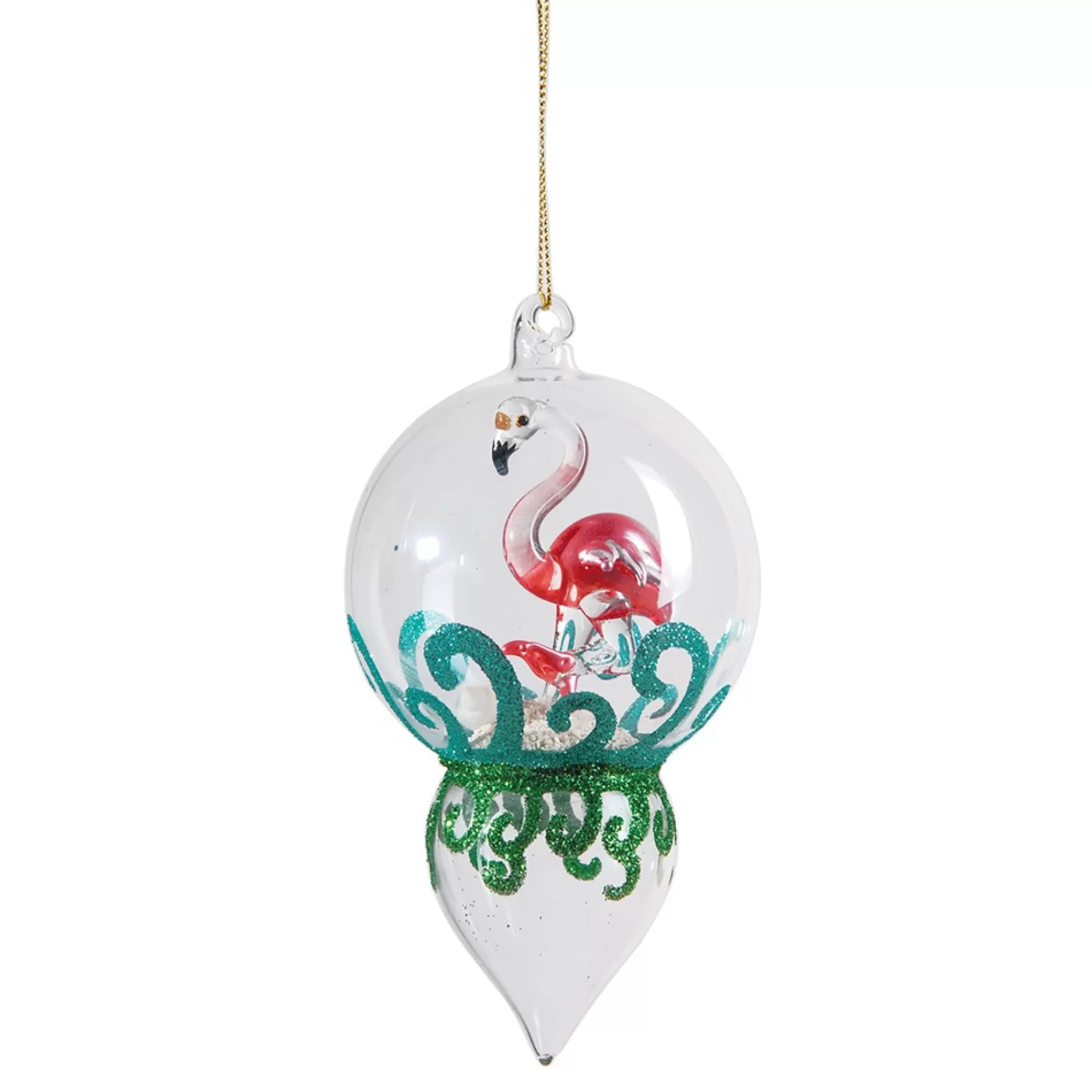 Gallerie II Finials-Flamingo Finial Christmas Xmas Ornament