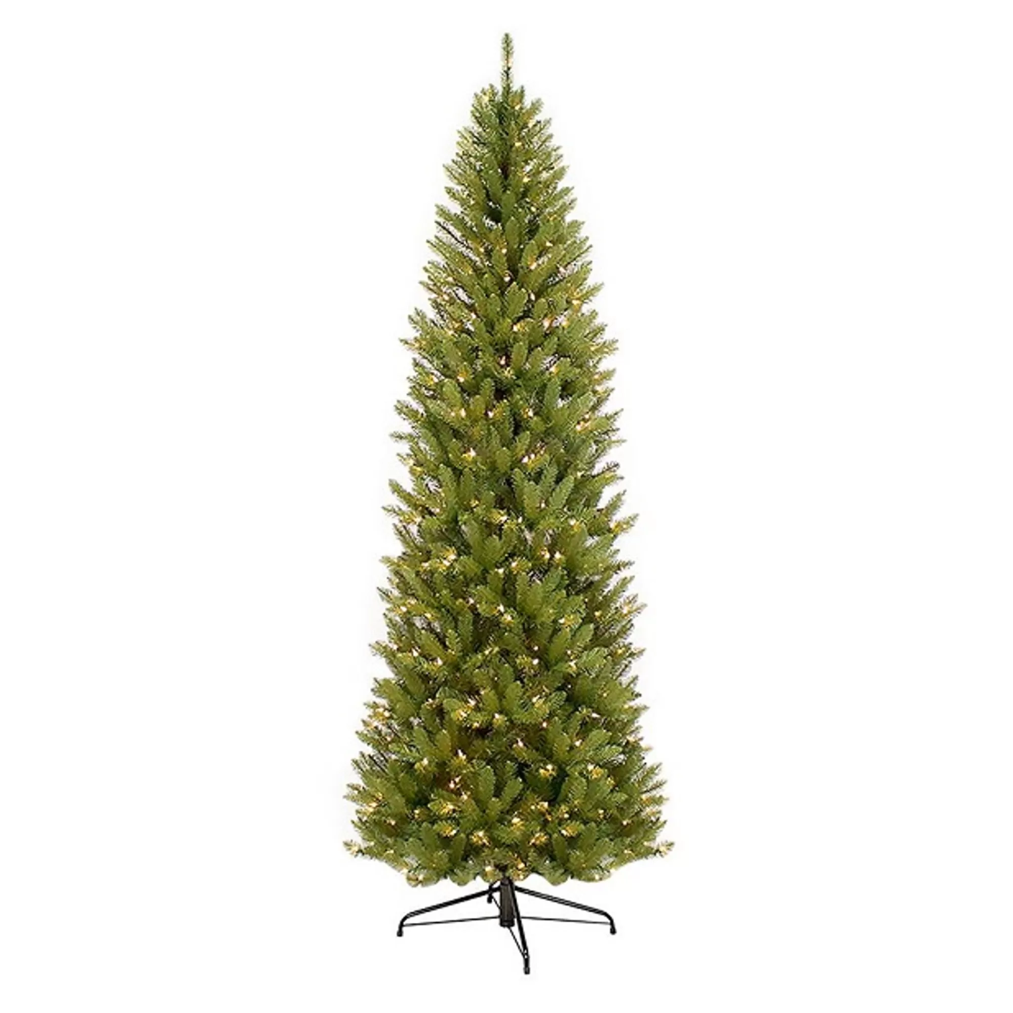 CC Christmas Decor Pre-Lit Fraser Fir Pencil Artificial Christmas Tree 10' - 32905168< Pre-Lit