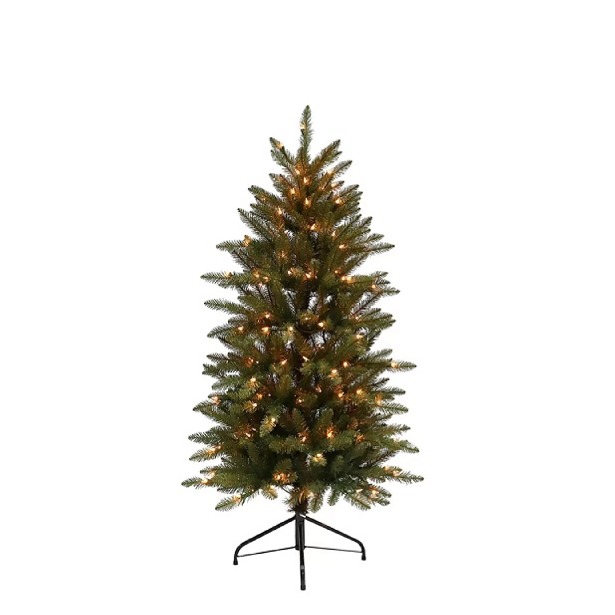 CC Christmas Decor Pre-Lit Fraser Fir Pencil Artificial Christmas Tree 4.5' - 32824104< Pre-Lit