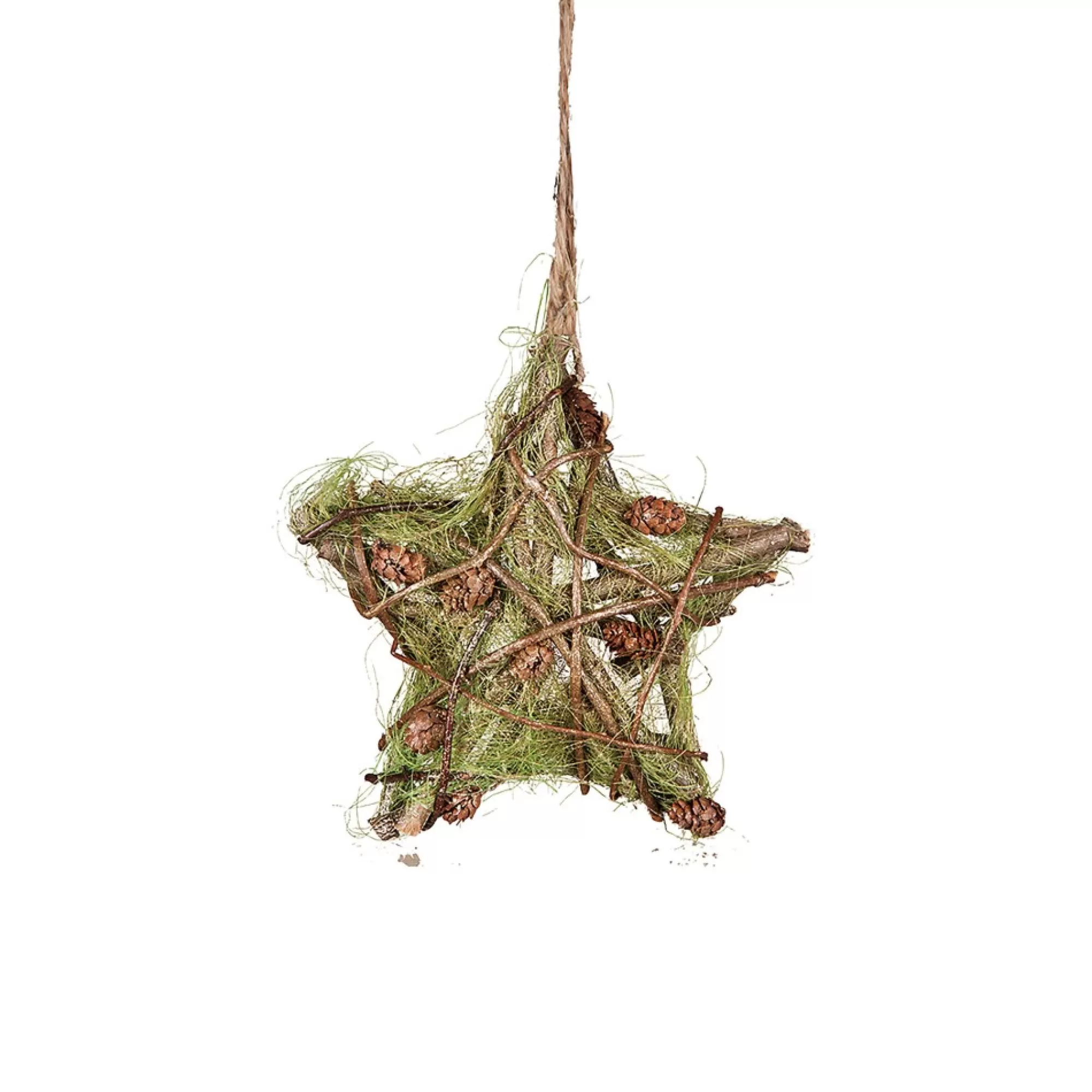 Gallerie II Stars-Small Mossy Twig Star Christmas Xmas Ornament