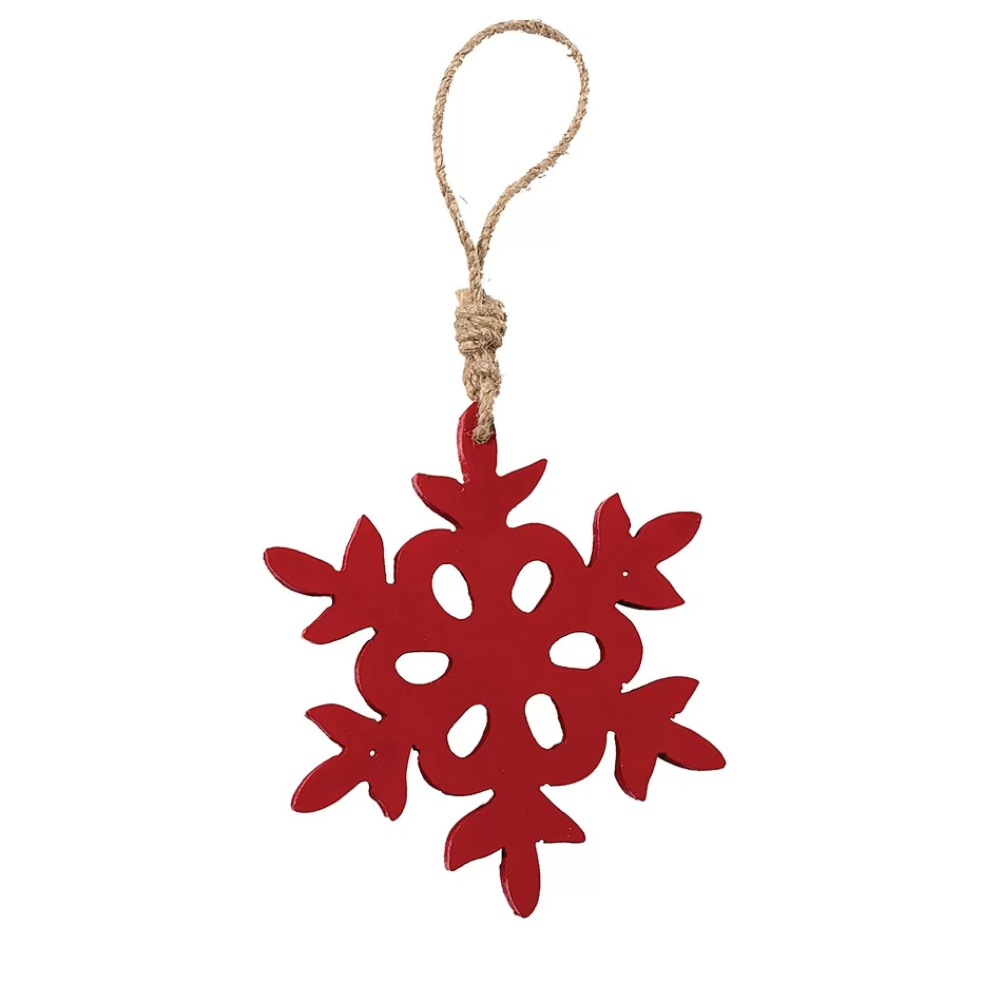 Gallerie II Snowflake-Small Red Carved Snowflake Christmas Xmas Ornament